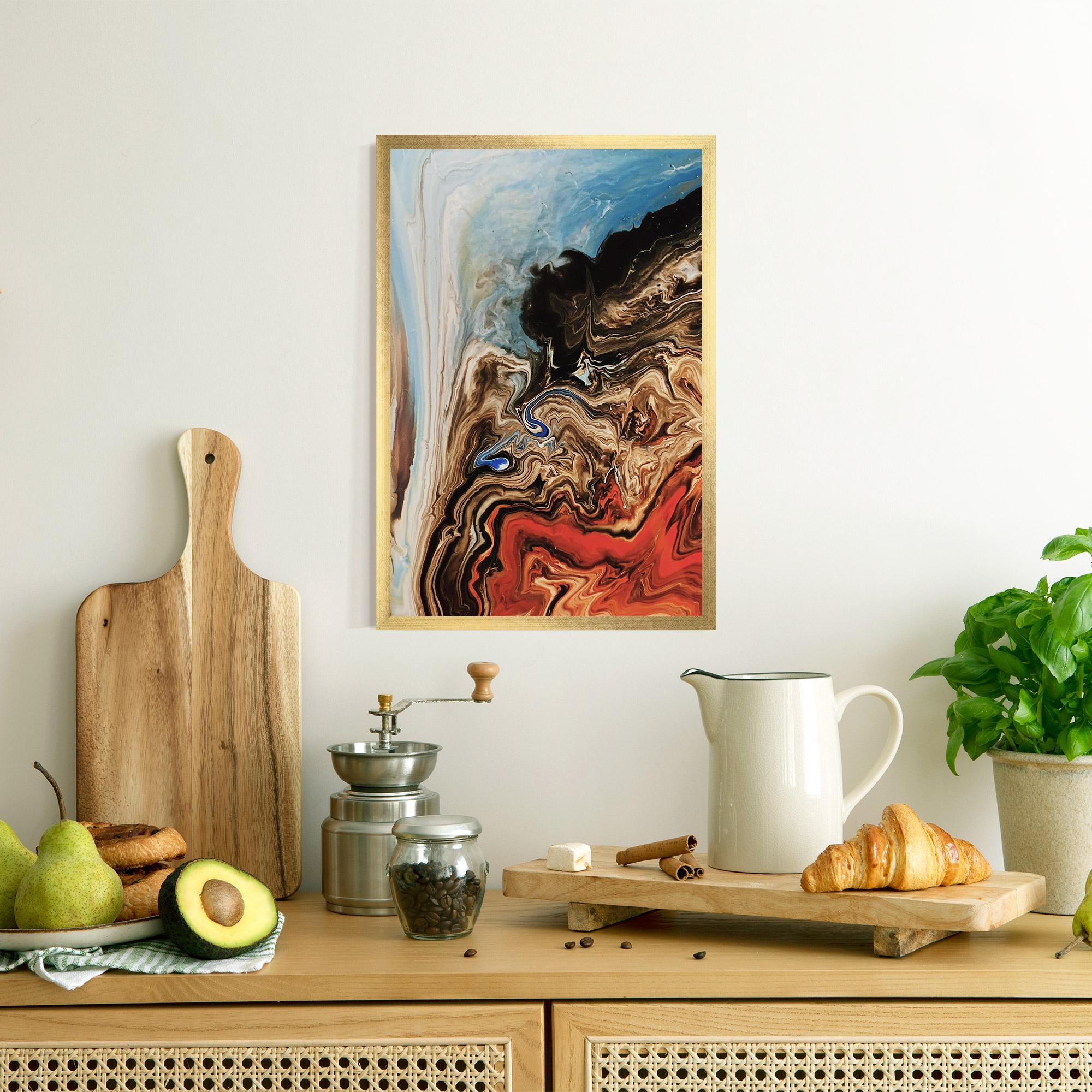 Plakat w Ramie Abstract Waterfall mockup 8