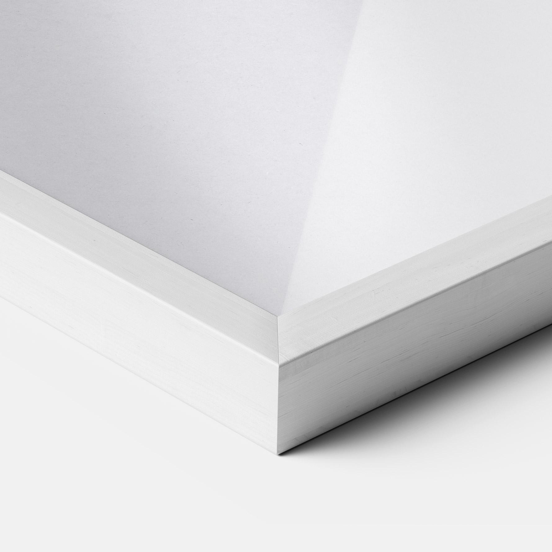 Plakat w Ramie Grey Orange Shape mockup 3