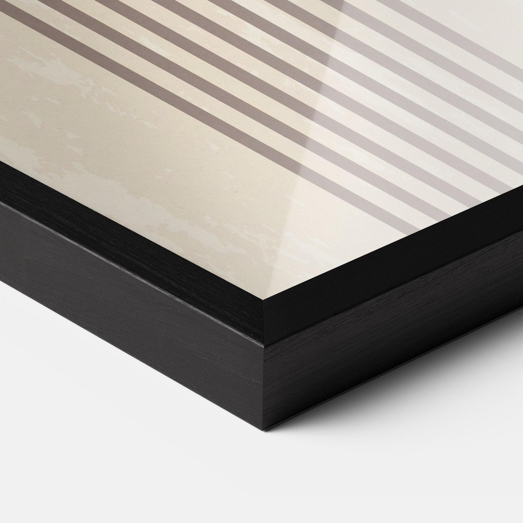 Plakat w Ramie Cream Blue Circles mockup 3