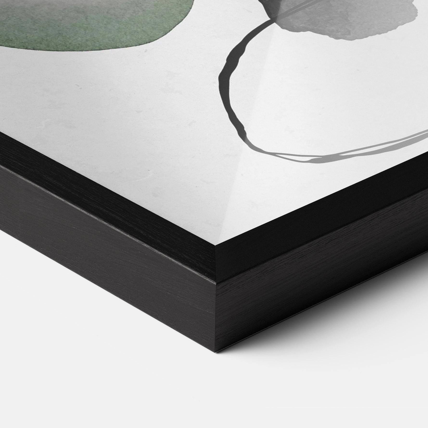 Plakat w Ramie Green Watercolor mockup 3