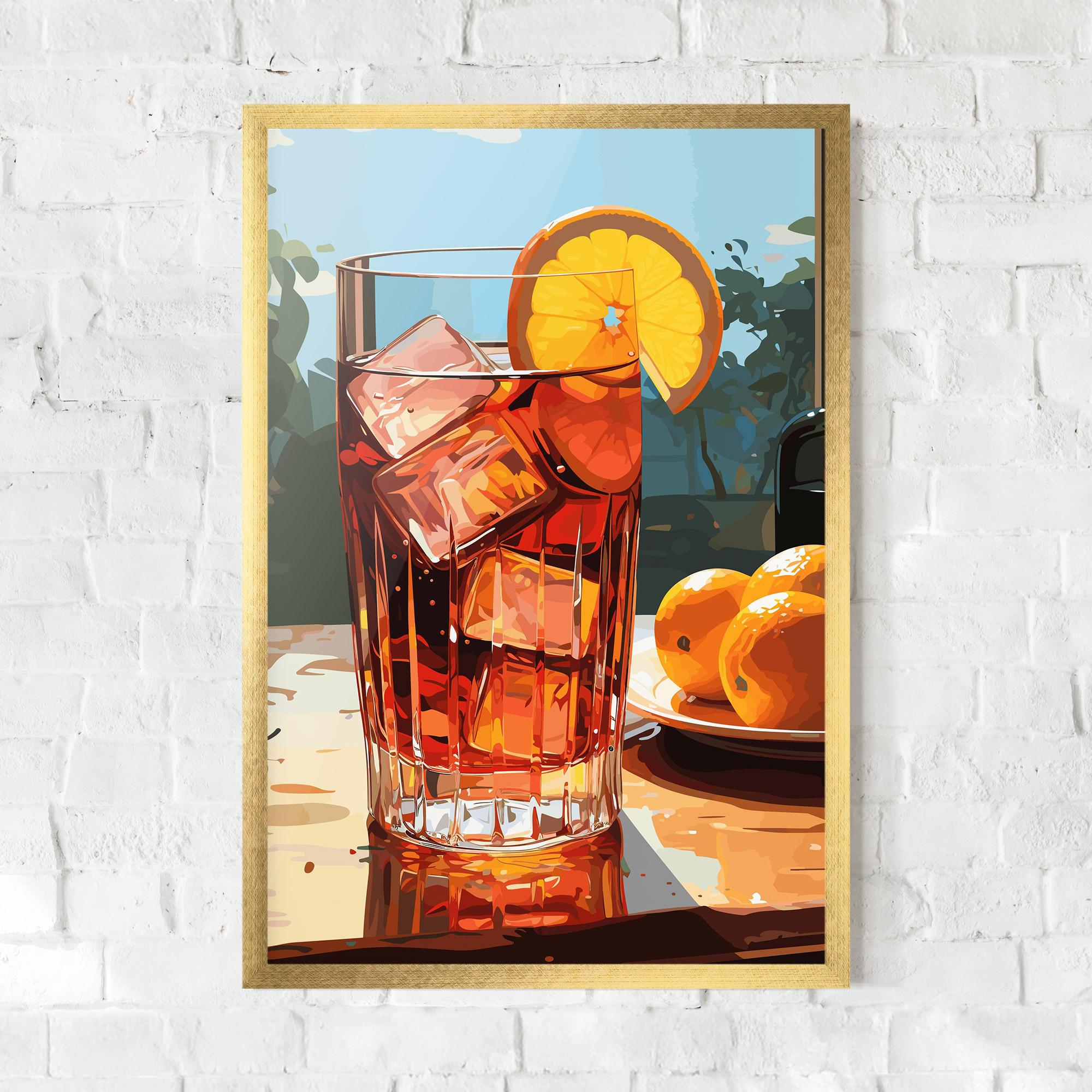 Plakat w Ramie Cocktail Art mockup 0