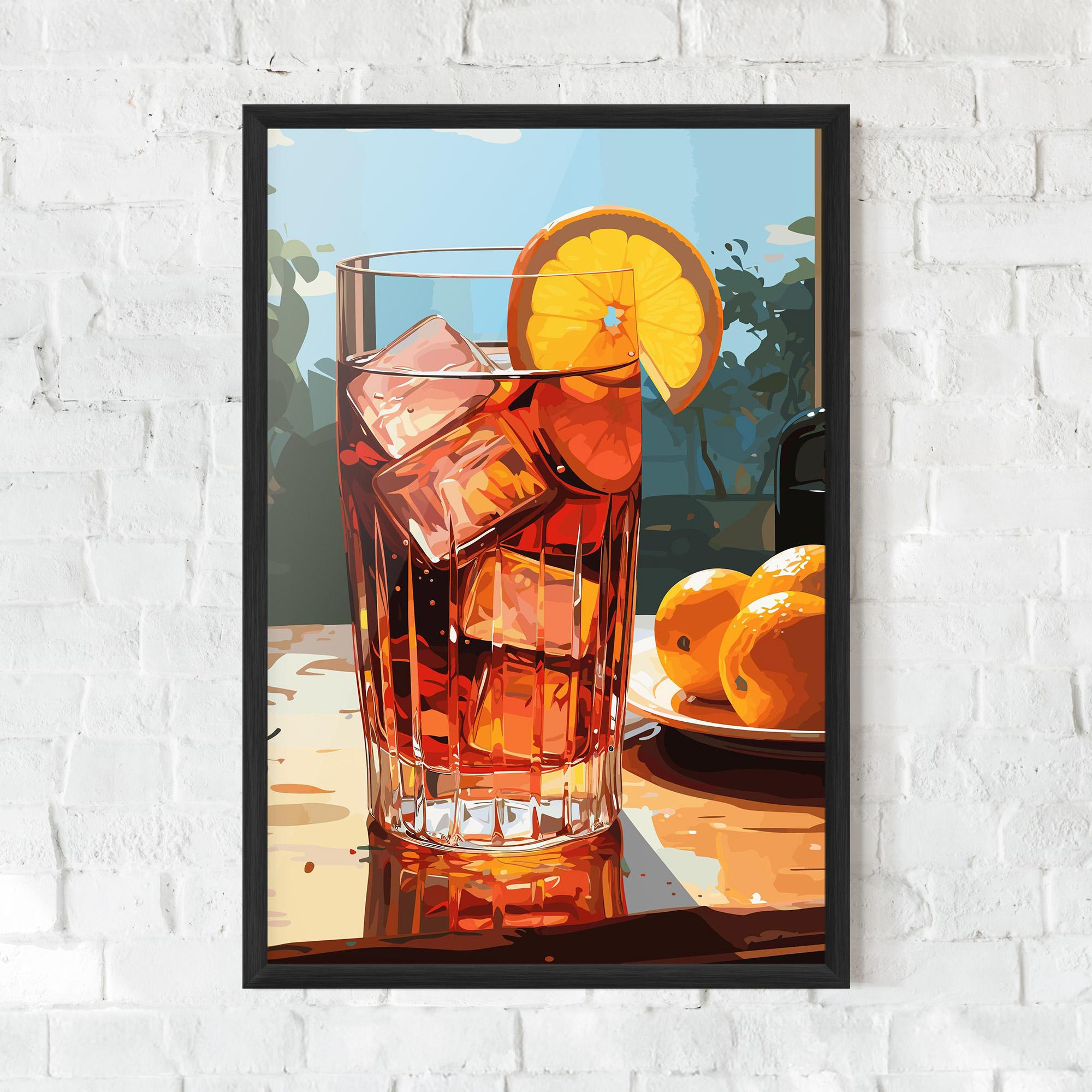 Plakat w Ramie Cocktail Art mockup 0