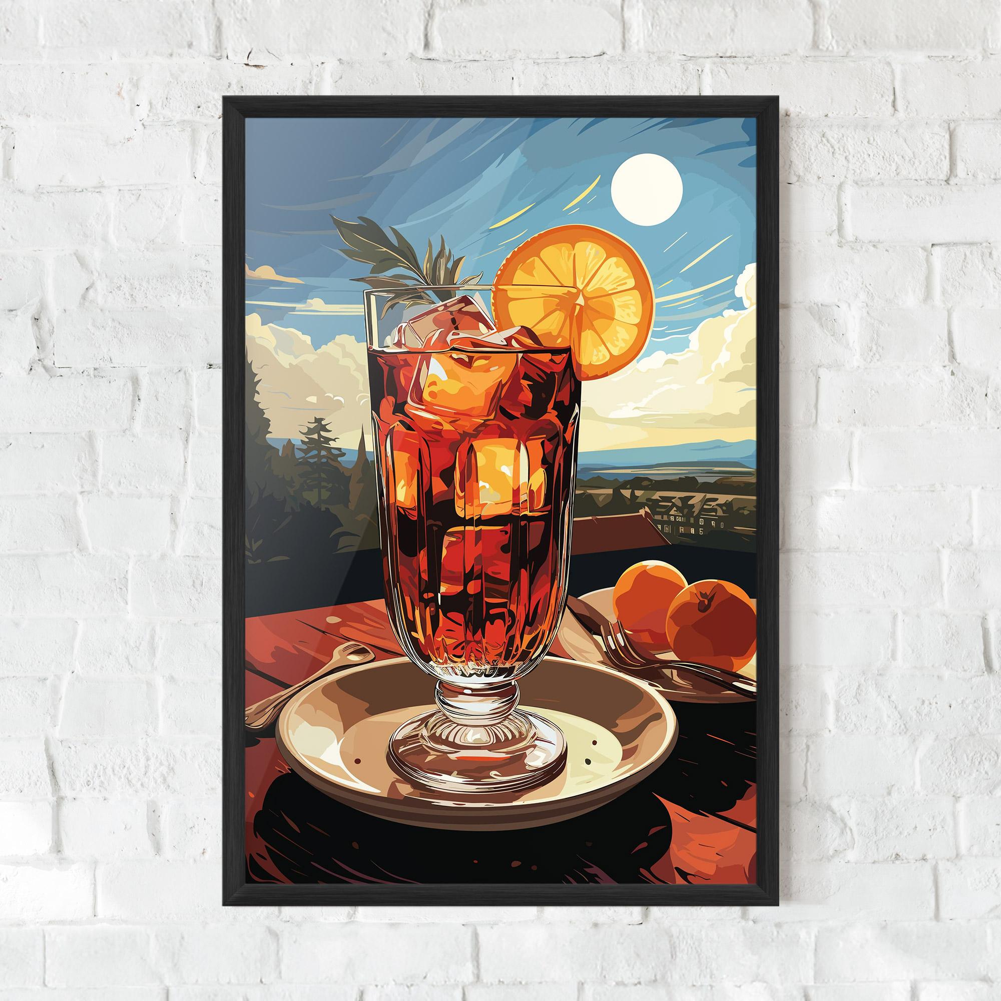Plakat w Ramie Cocktail Orange mockup 0