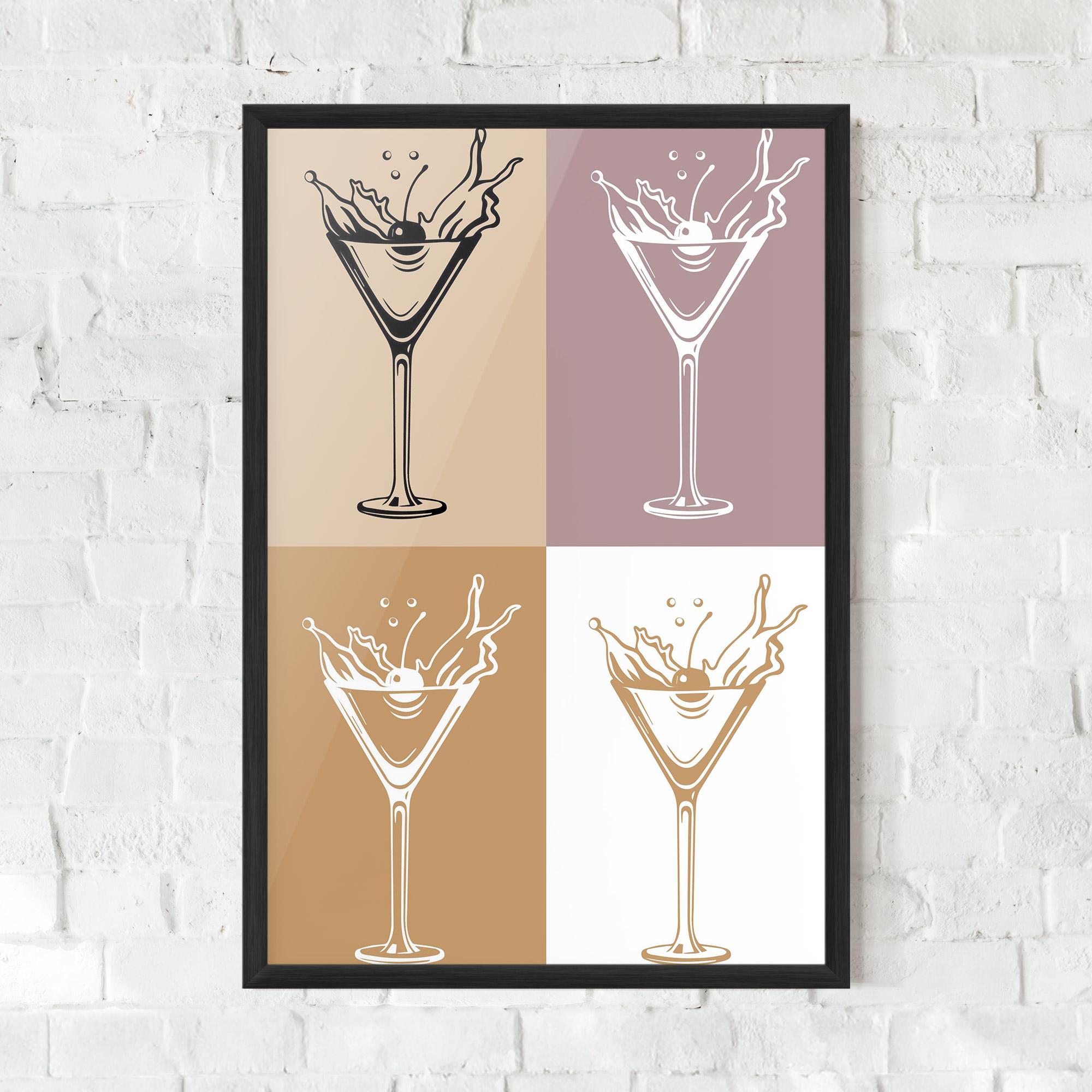 Plakat w Ramie Drinks Mix mockup 0