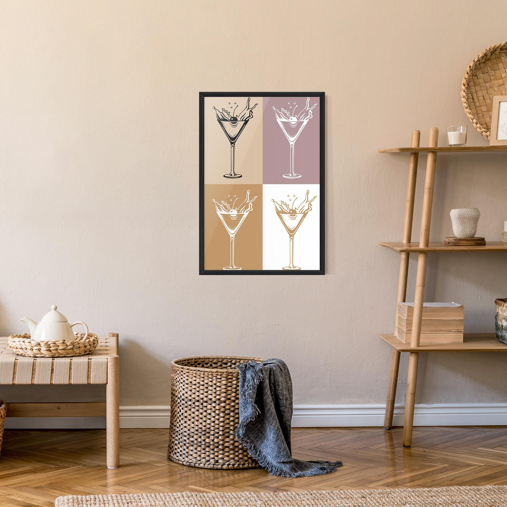 Plakat w Ramie Drinks Mix mockup 9