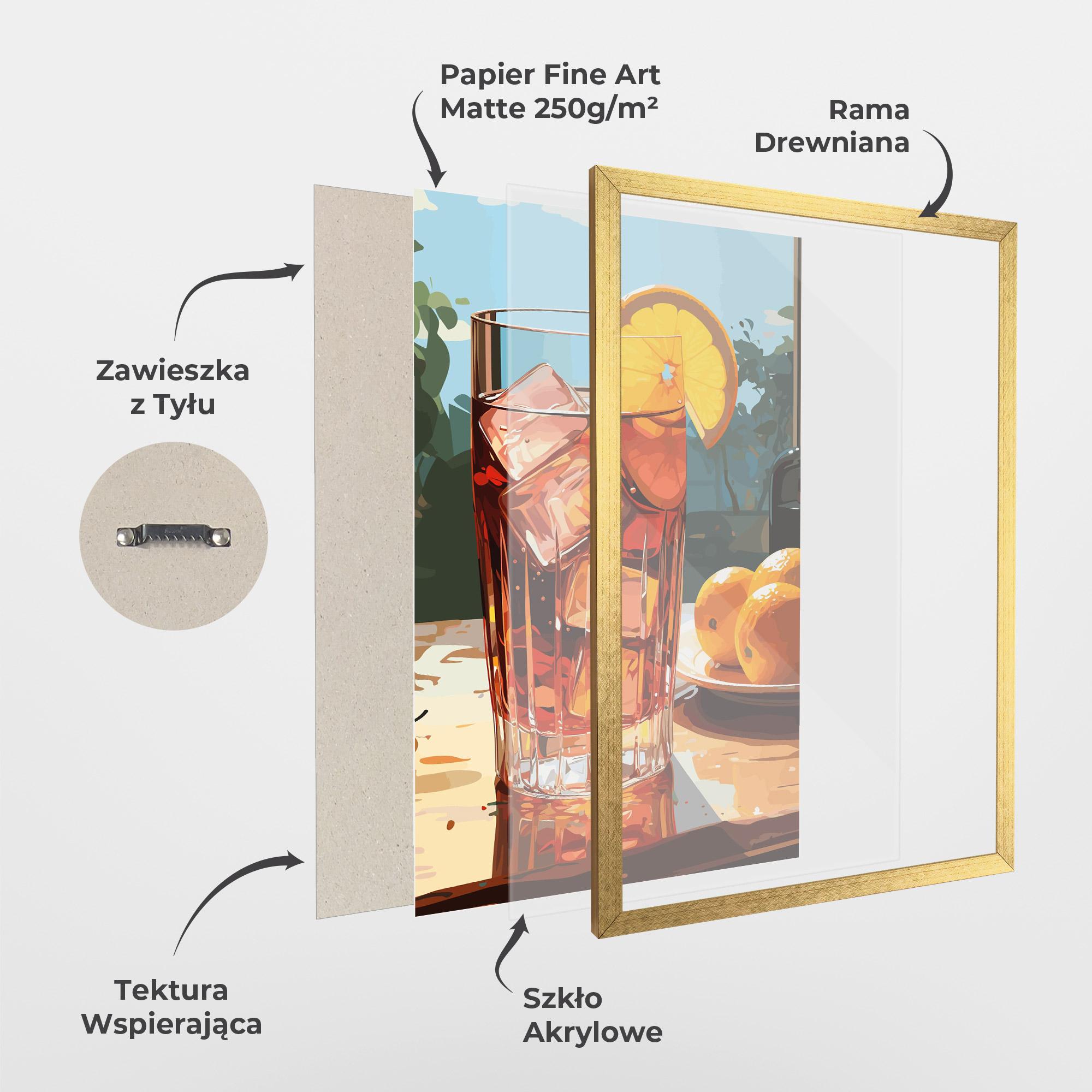 Plakat w Ramie Cocktail Art mockup 1