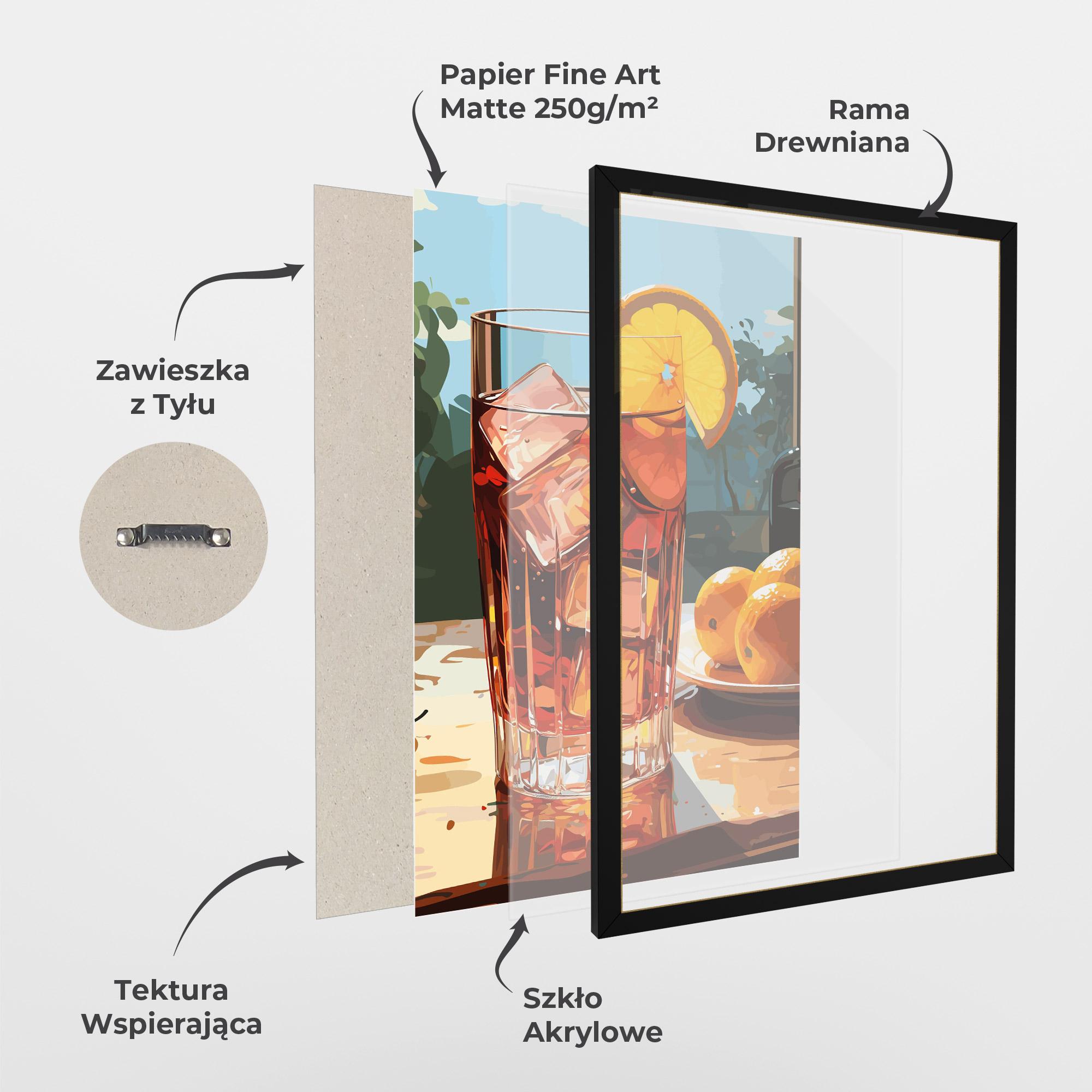 Plakat w Ramie Cocktail Art mockup 1