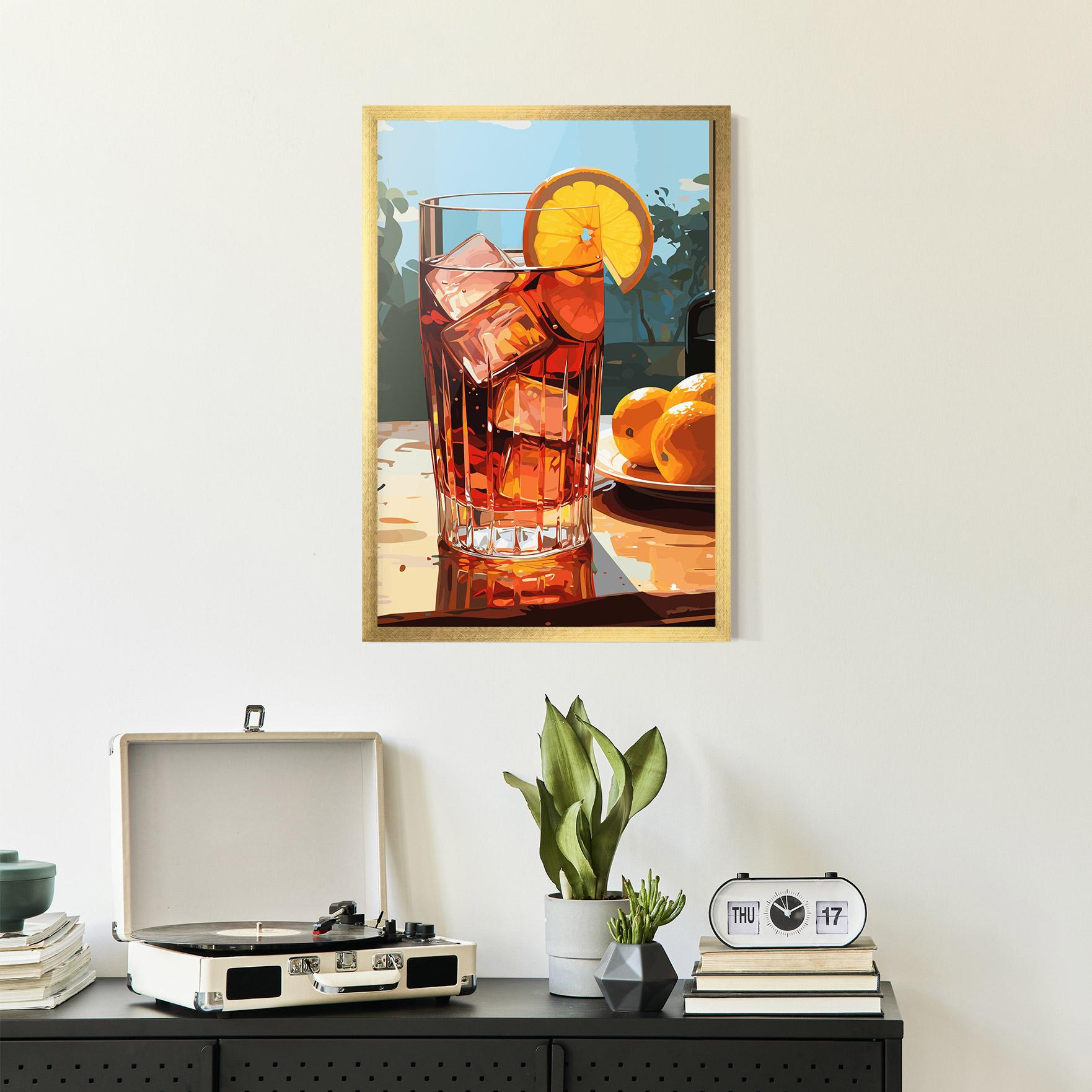 Plakat w Ramie Cocktail Art mockup 2