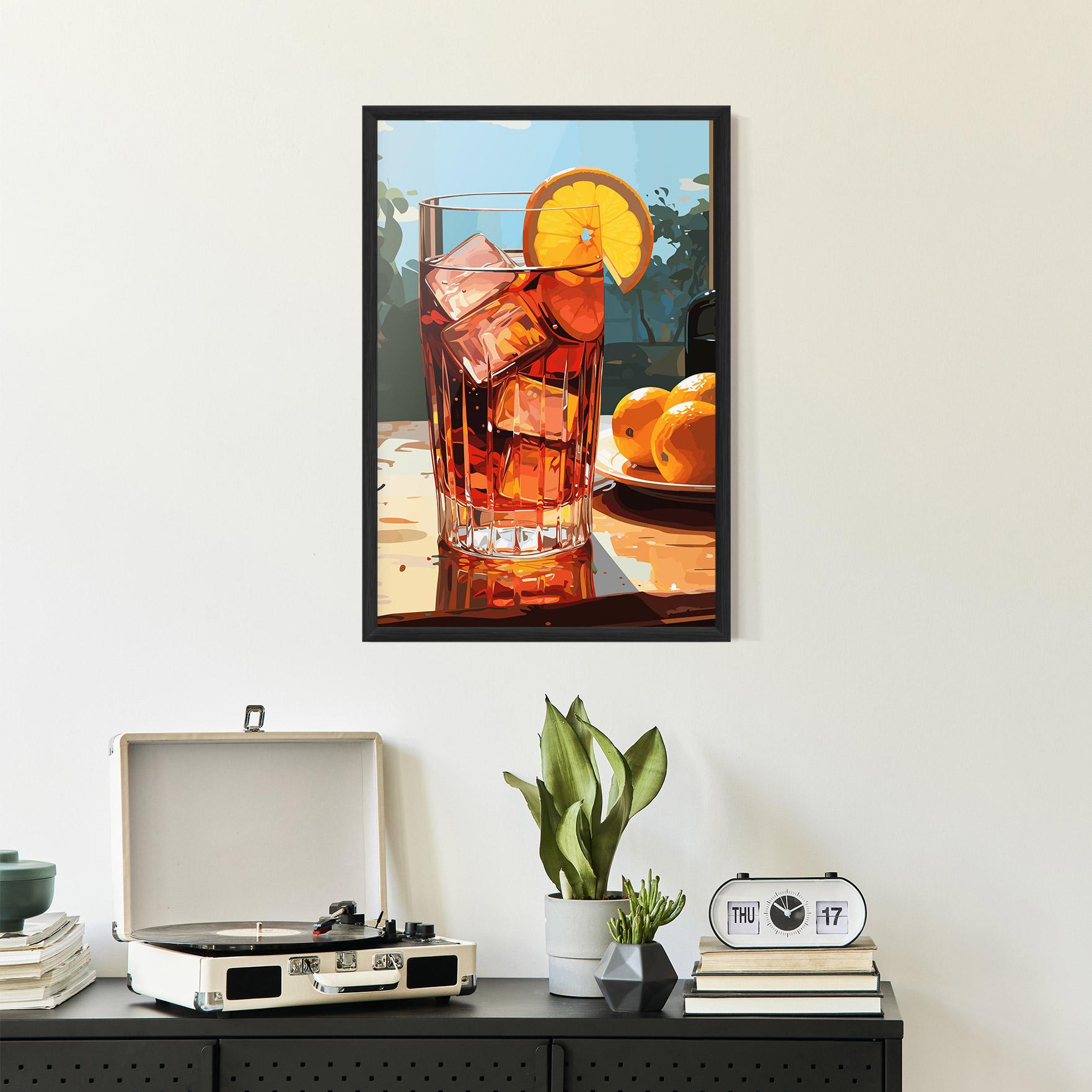 Plakat w Ramie Cocktail Art mockup 2