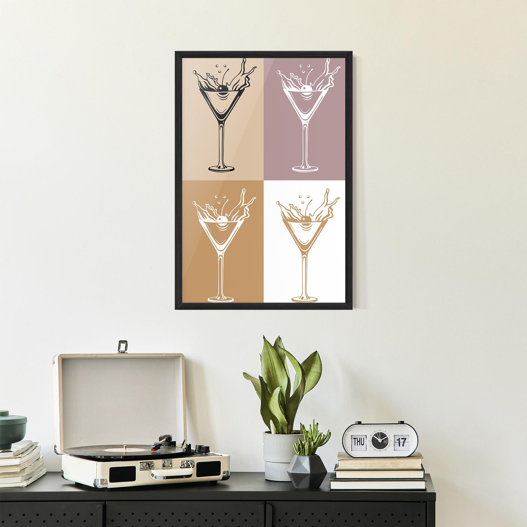 Plakat w Ramie Drinks Mix mockup 2