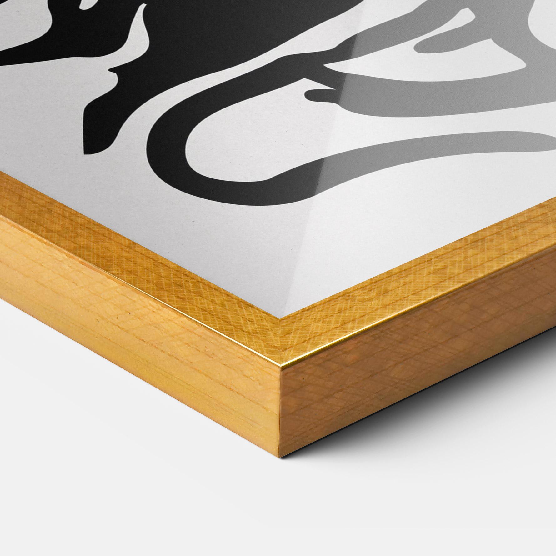 Plakat w Ramie Orange Grey Drink mockup 3