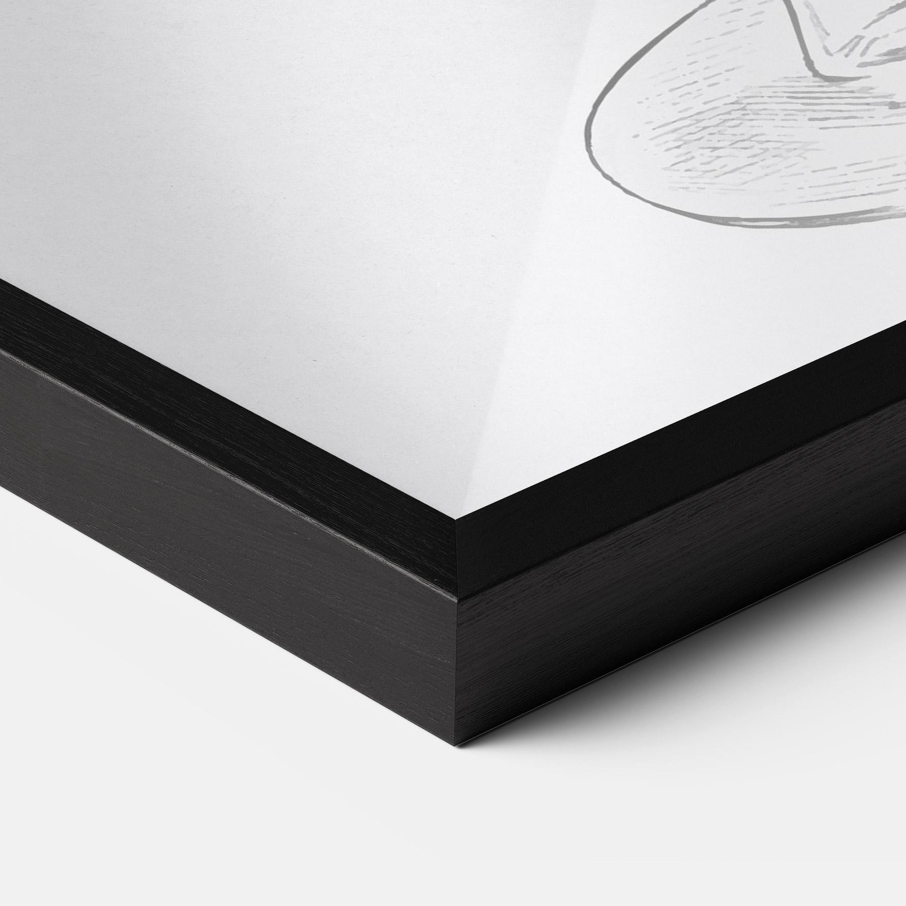 Plakat w Ramie Hand Drawn Glass mockup 3