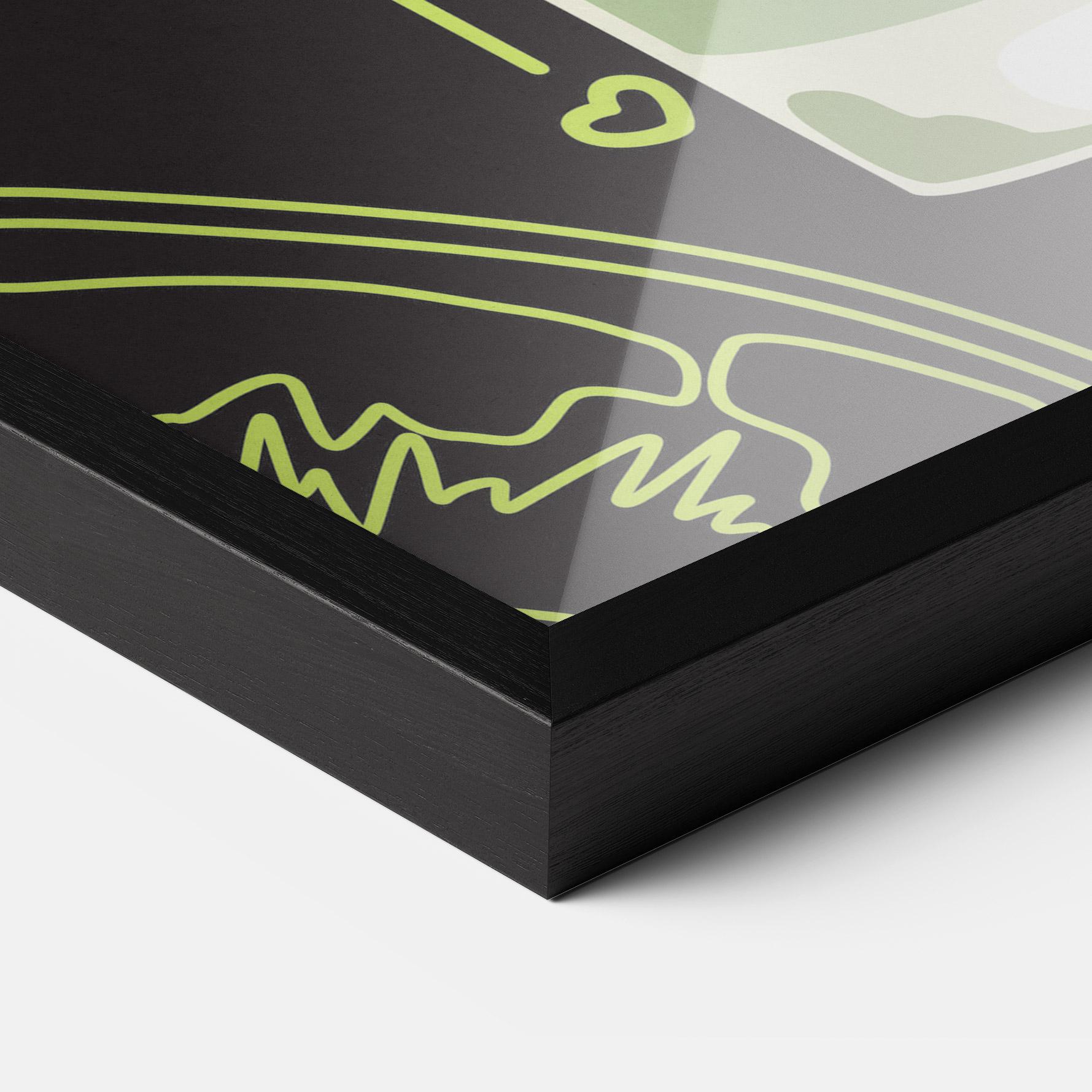 Plakat w Ramie Kiwi Drink mockup 3