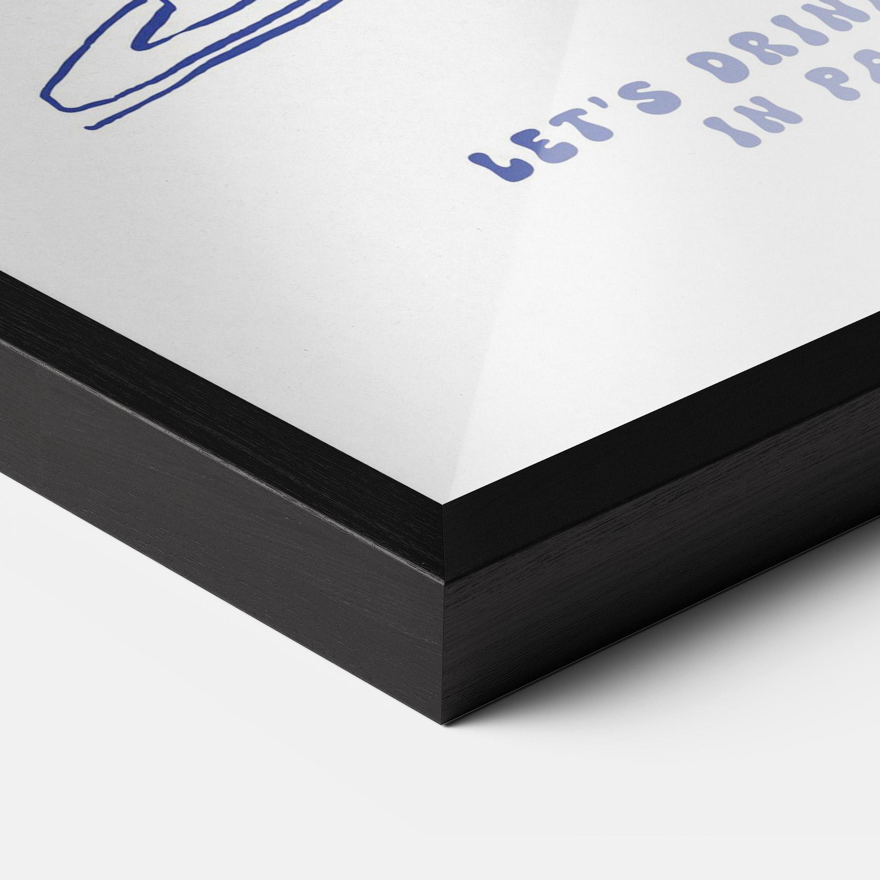 Plakat w Ramie Lets Drink mockup 3