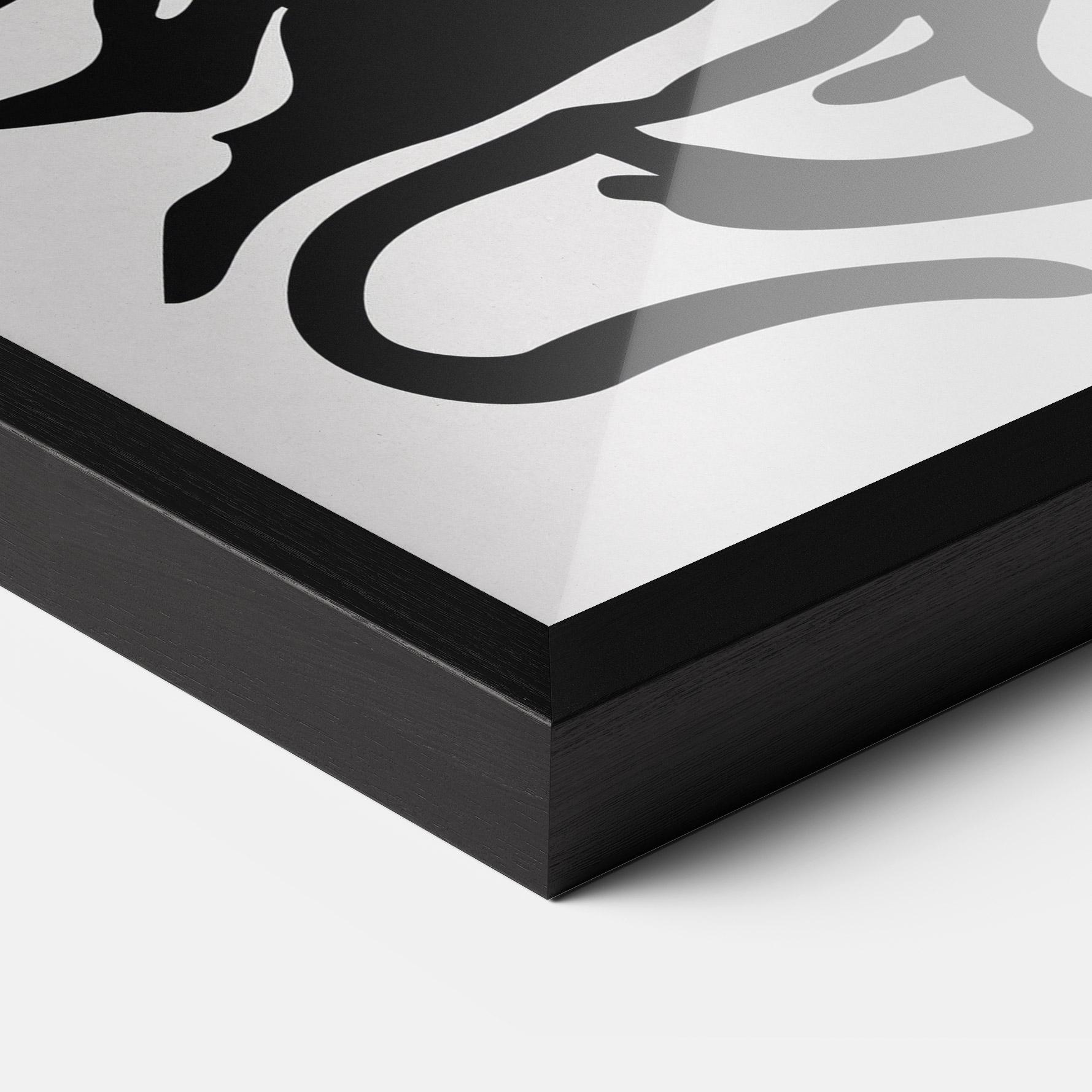 Plakat w Ramie Orange Grey Drink mockup 3