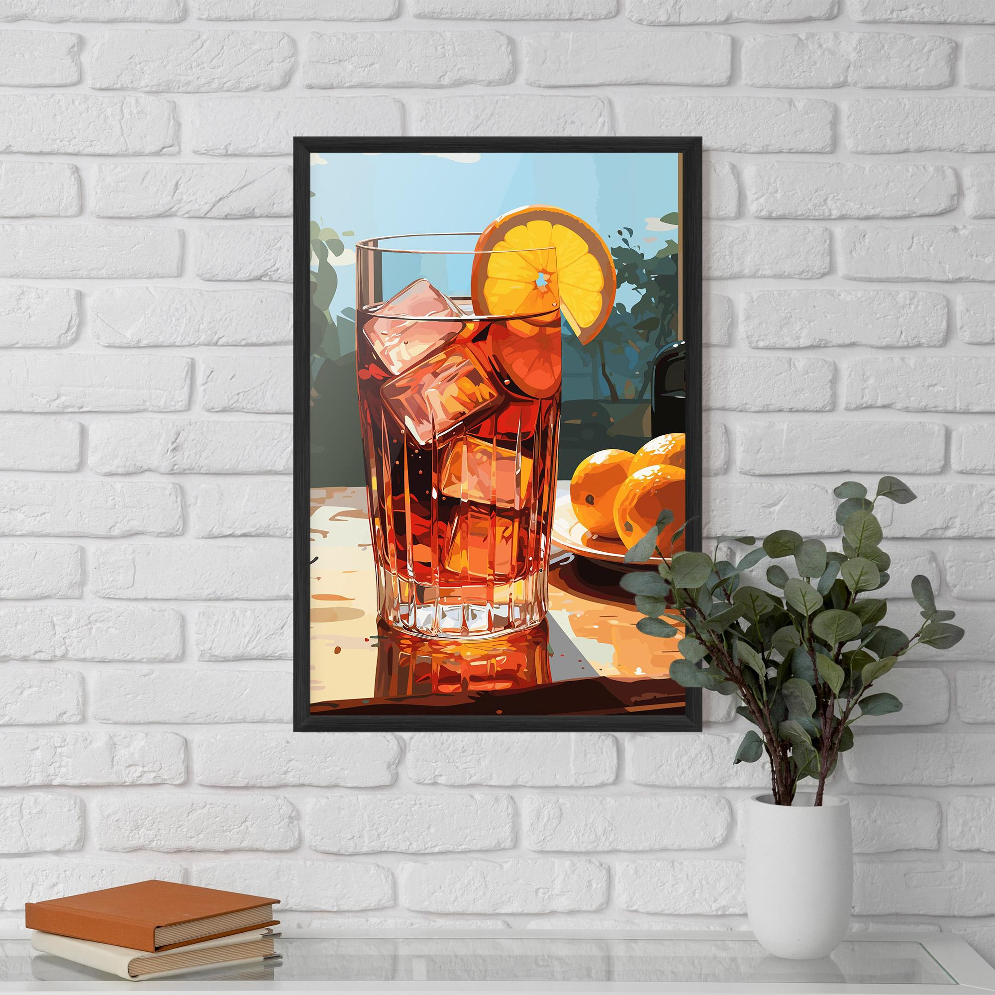 Plakat w Ramie Cocktail Art mockup 5