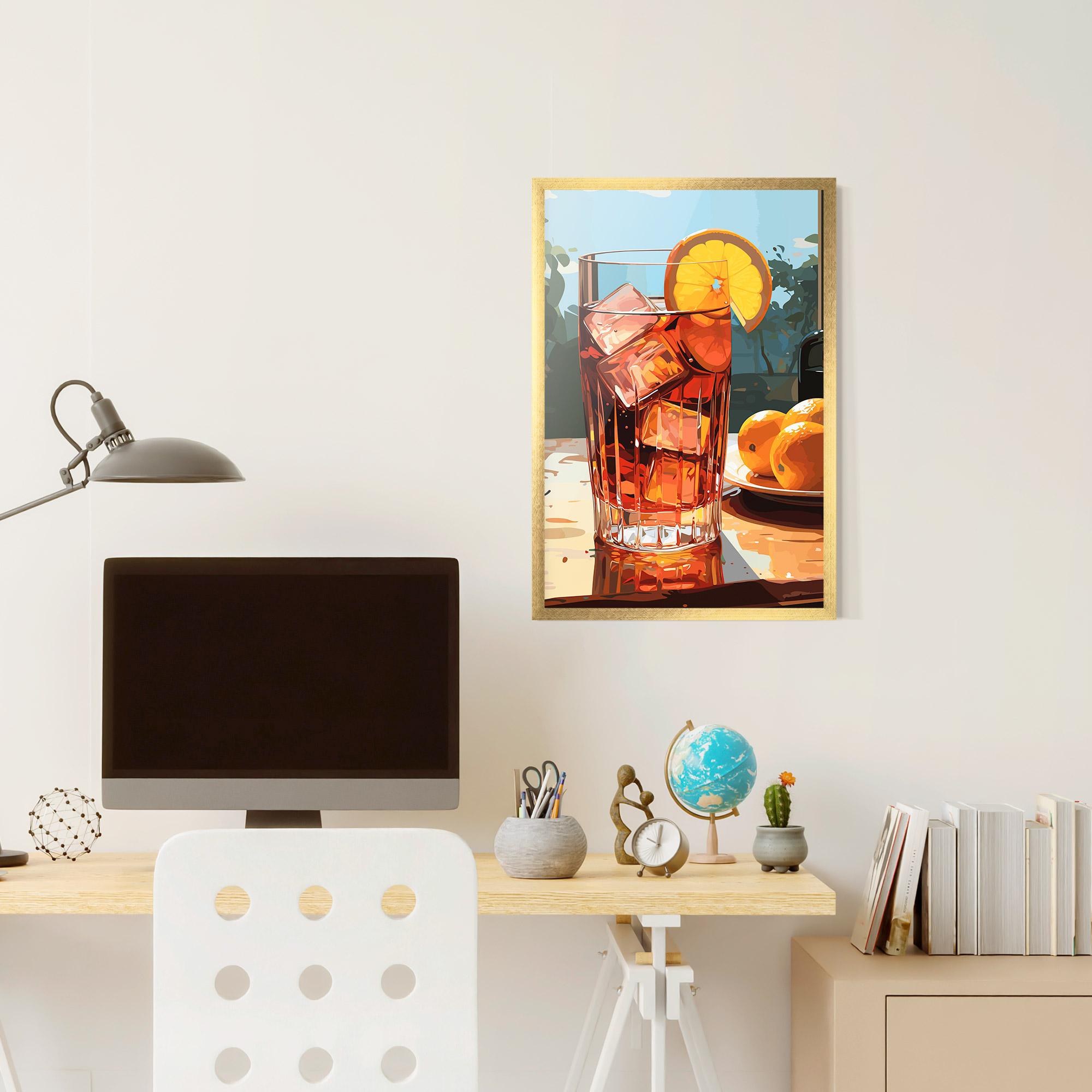 Plakat w Ramie Cocktail Art mockup 6