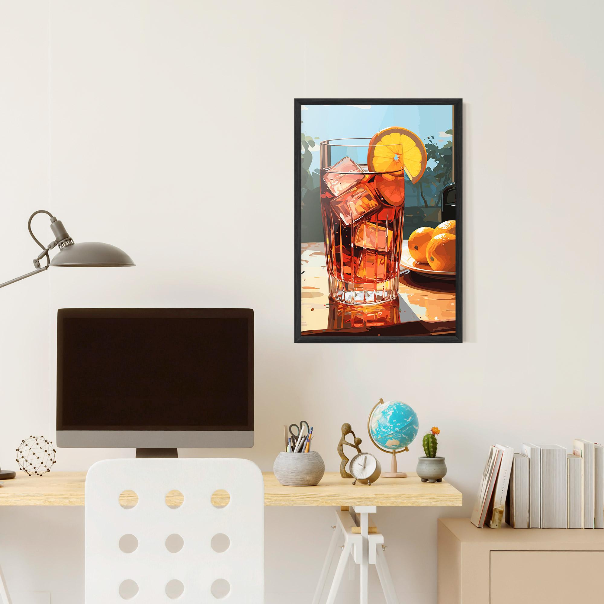 Plakat w Ramie Cocktail Art mockup 6