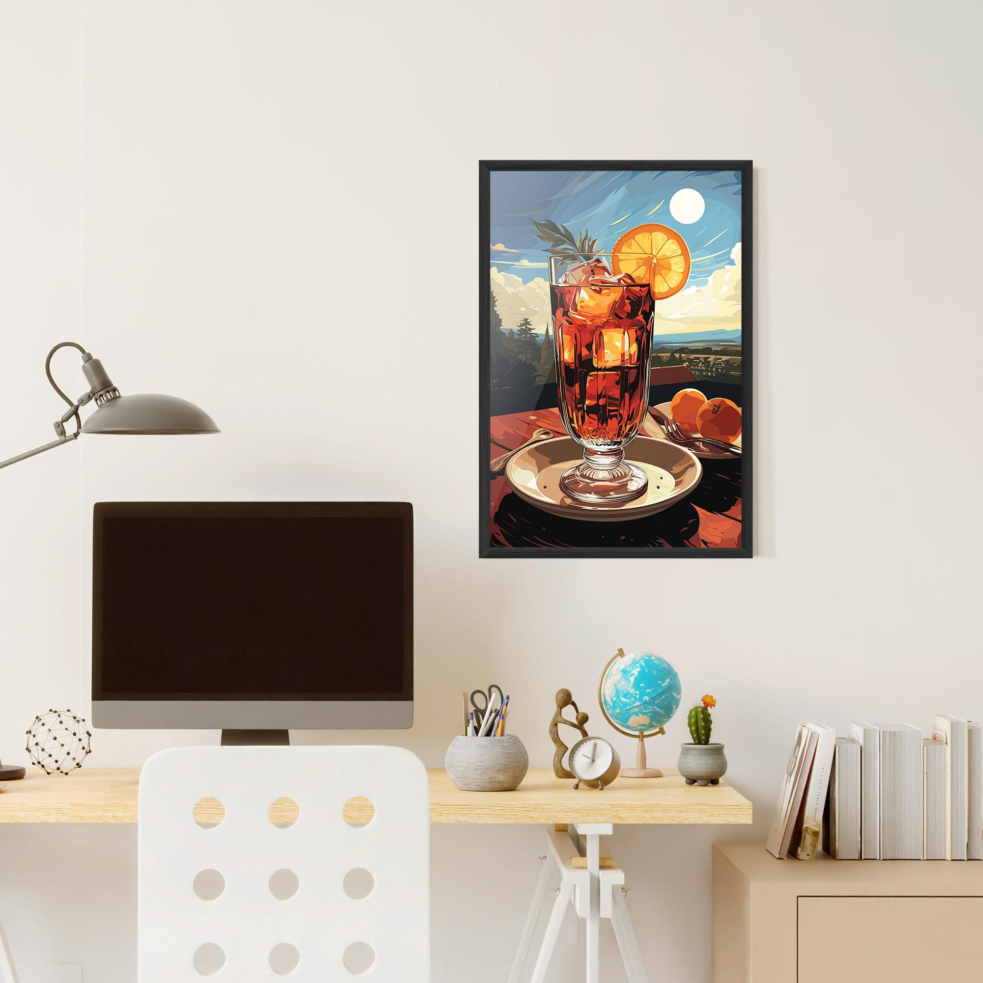 Plakat w Ramie Cocktail Orange mockup 6