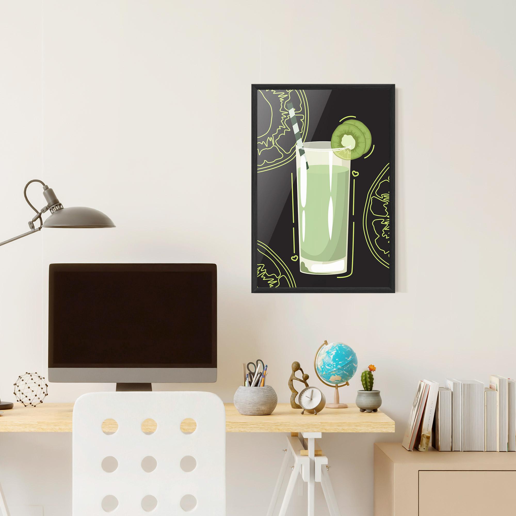 Plakat w Ramie Kiwi Drink mockup 6