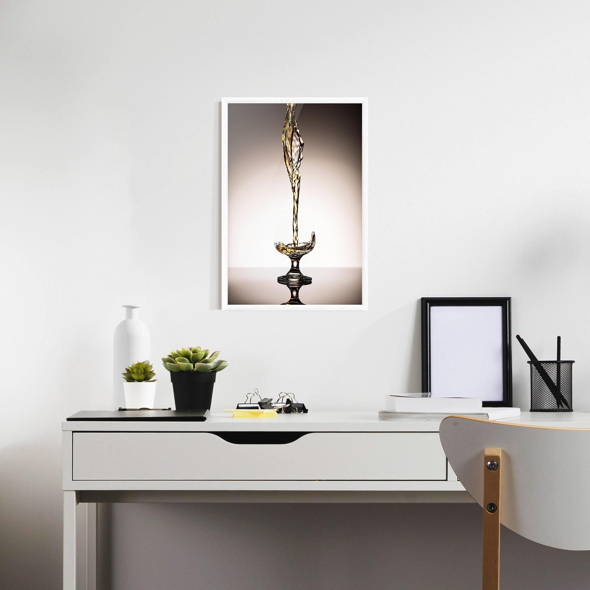 Plakat w Ramie White Wine Splash mockup 7