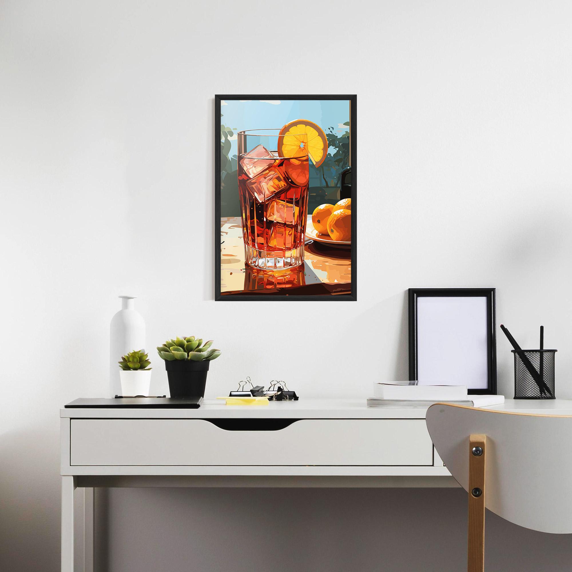 Plakat w Ramie Cocktail Art mockup 7