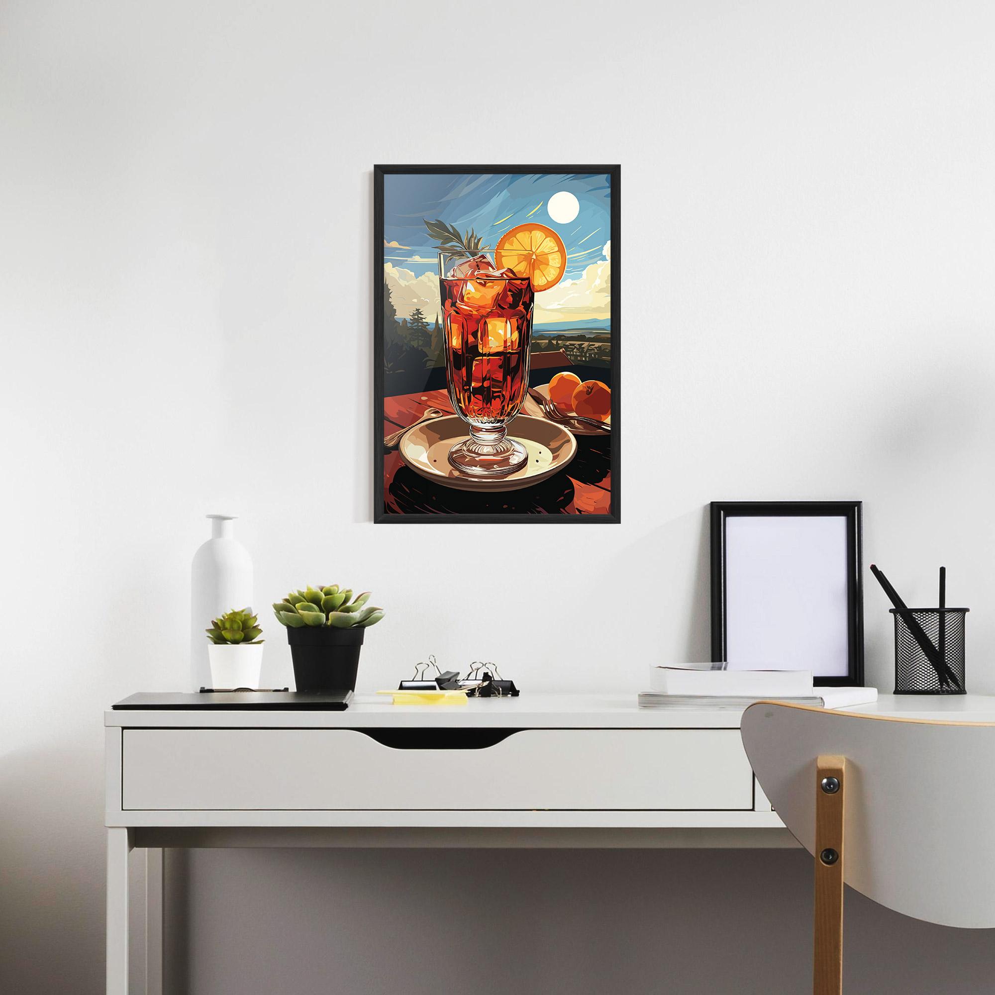 Plakat w Ramie Cocktail Orange mockup 7