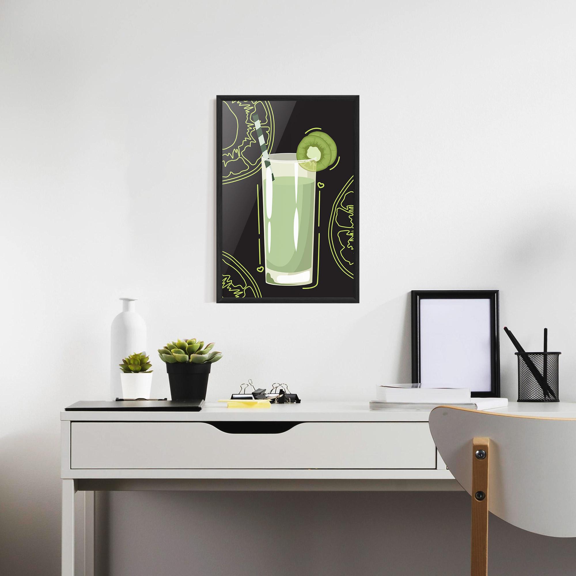 Plakat w Ramie Kiwi Drink mockup 7