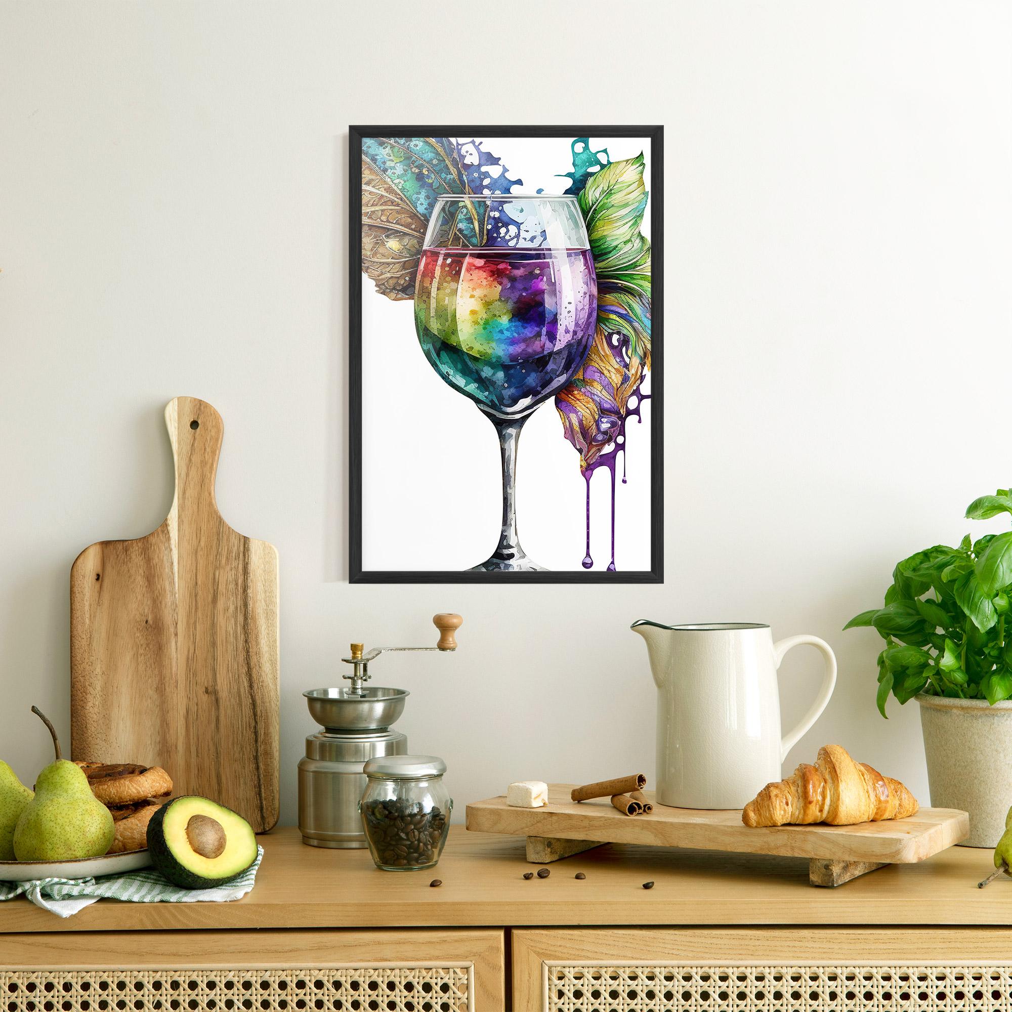 Plakat w Ramie Colorful Drink mockup 8