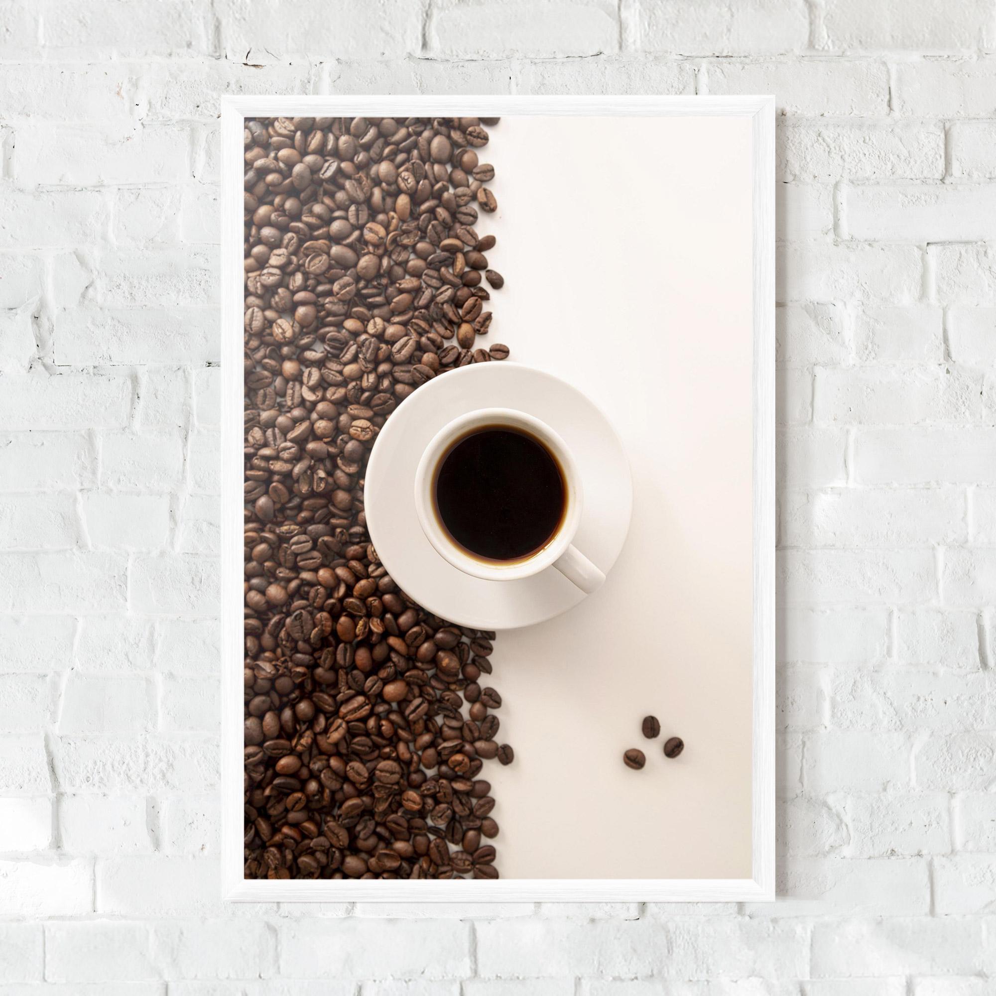 Plakat w Ramie Contrasted Coffee mockup 0