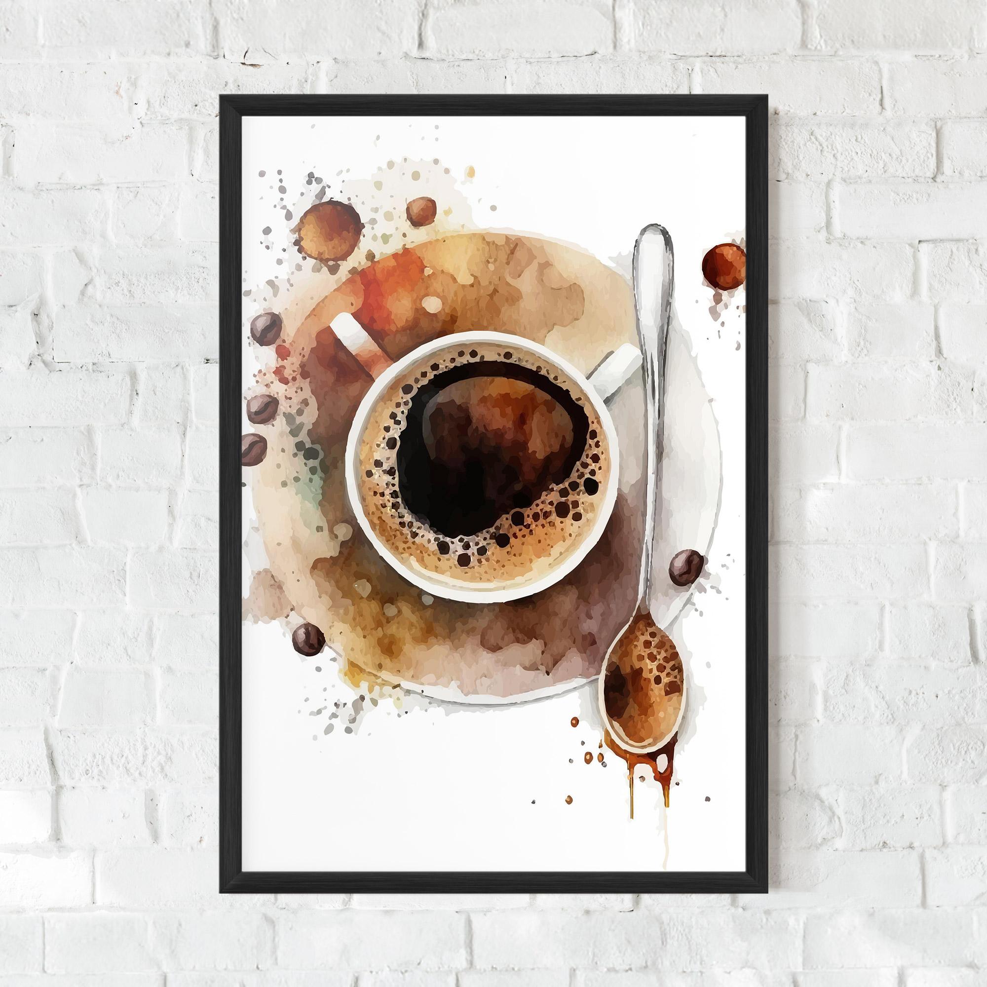 Plakat w Ramie Coffee Liquid mockup 0