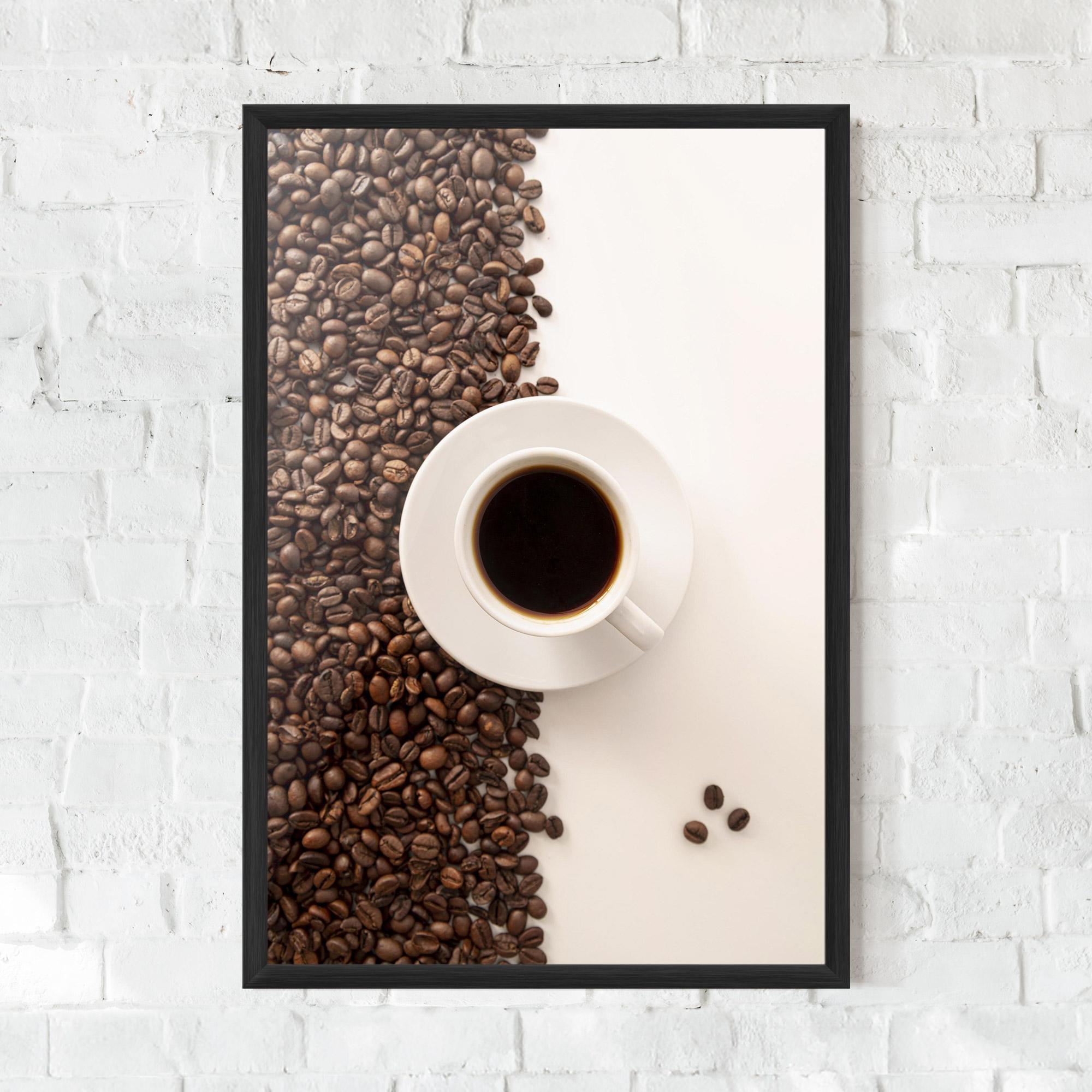 Plakat w Ramie Contrasted Coffee mockup 0