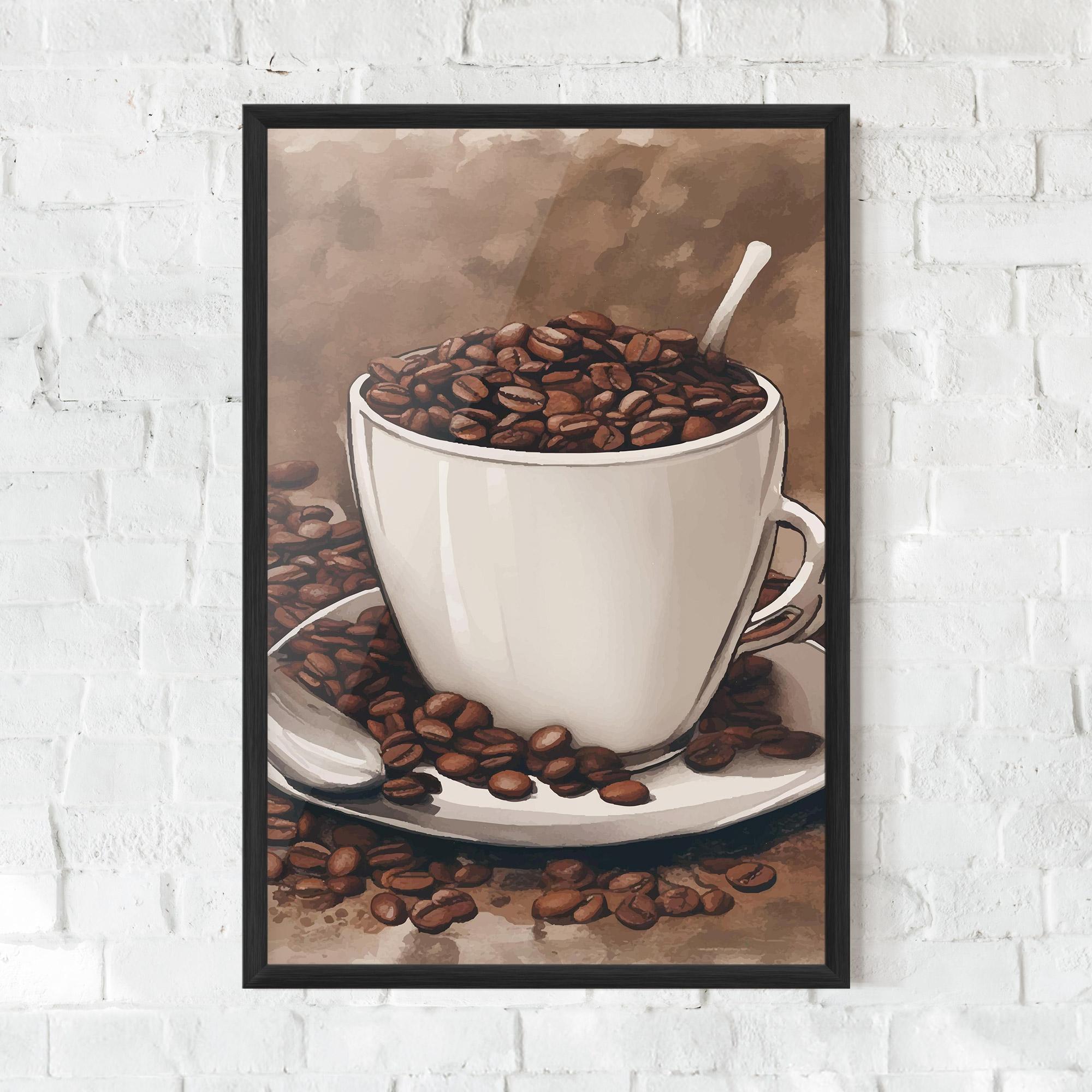 Plakat w Ramie Vintage Coffee mockup 0