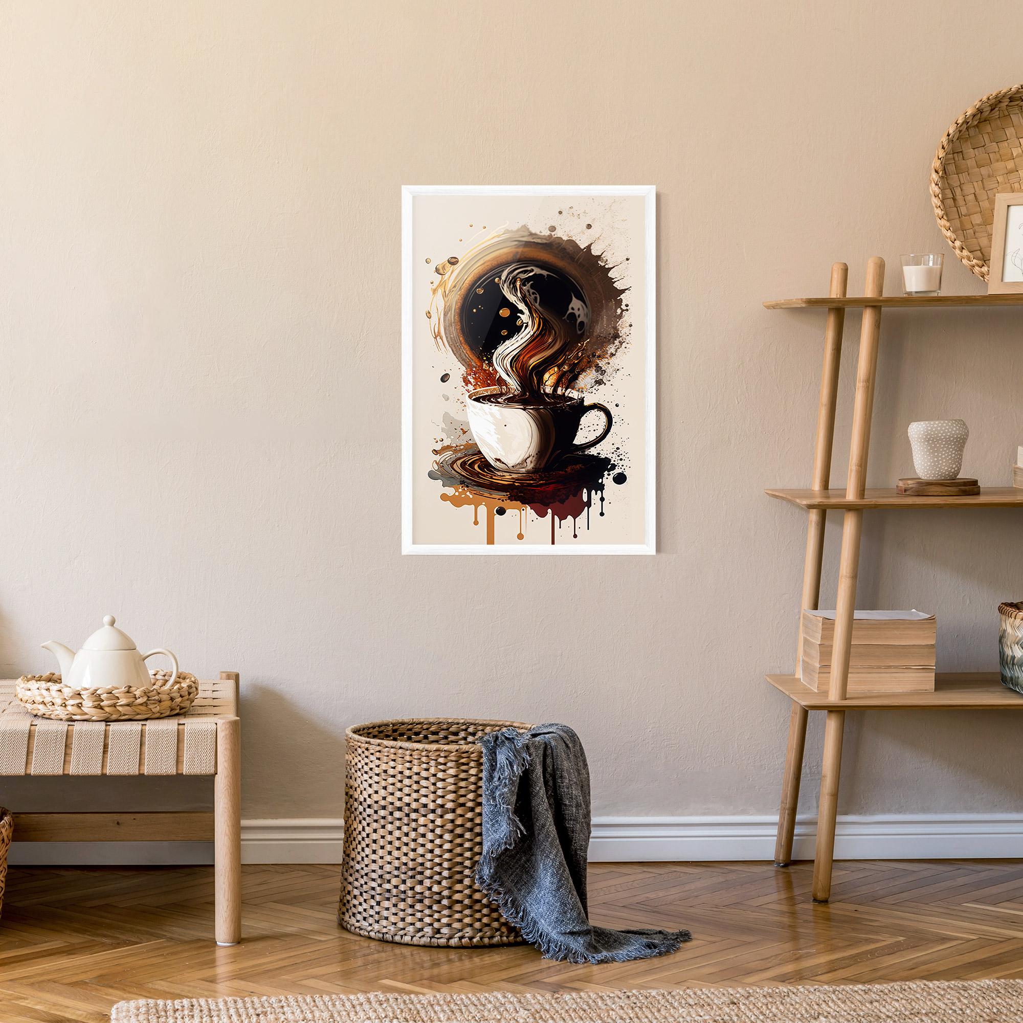 Plakat w Ramie Coffee Art mockup 9