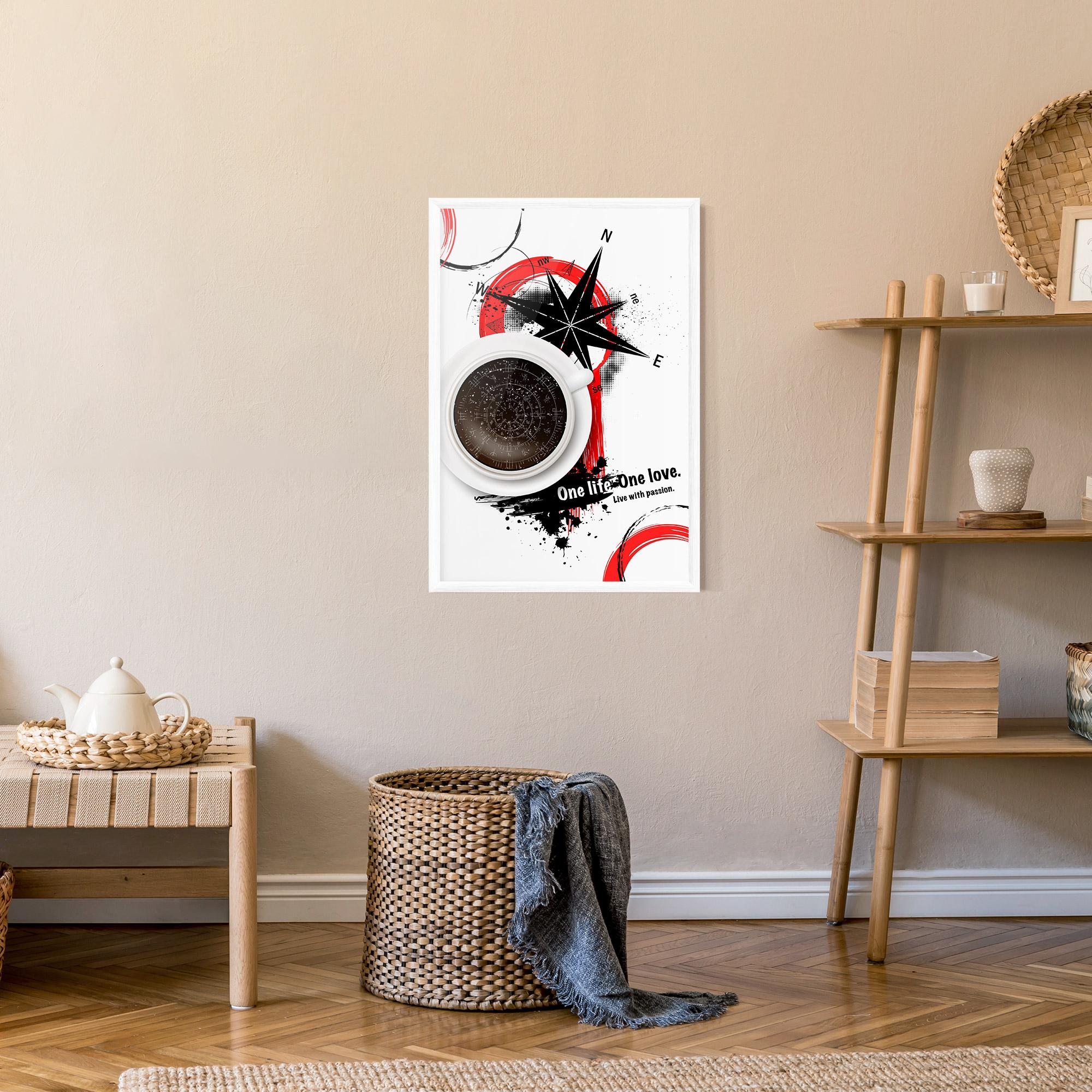 Plakat w Ramie Live With Passion mockup 9