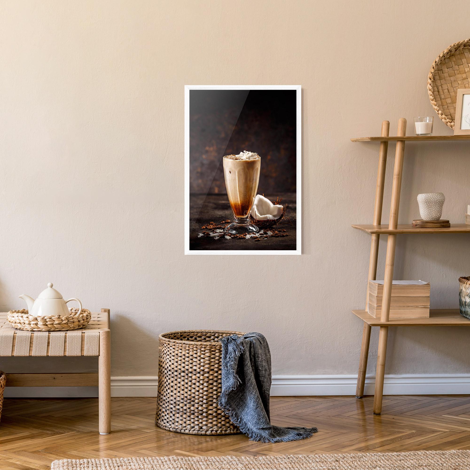 Plakat w Ramie Tasty Coconut Coffee mockup 9