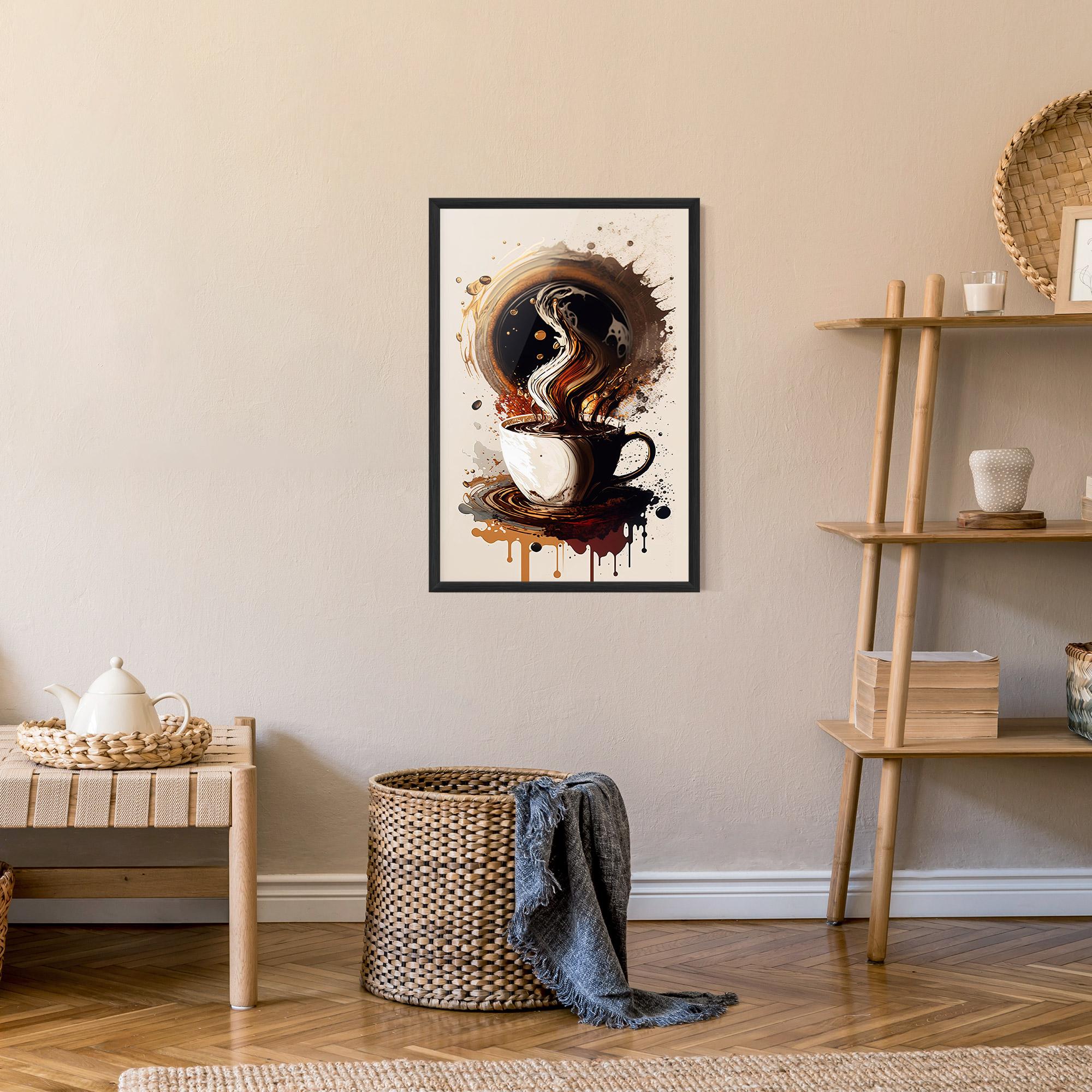 Plakat w Ramie Coffee Art mockup 9