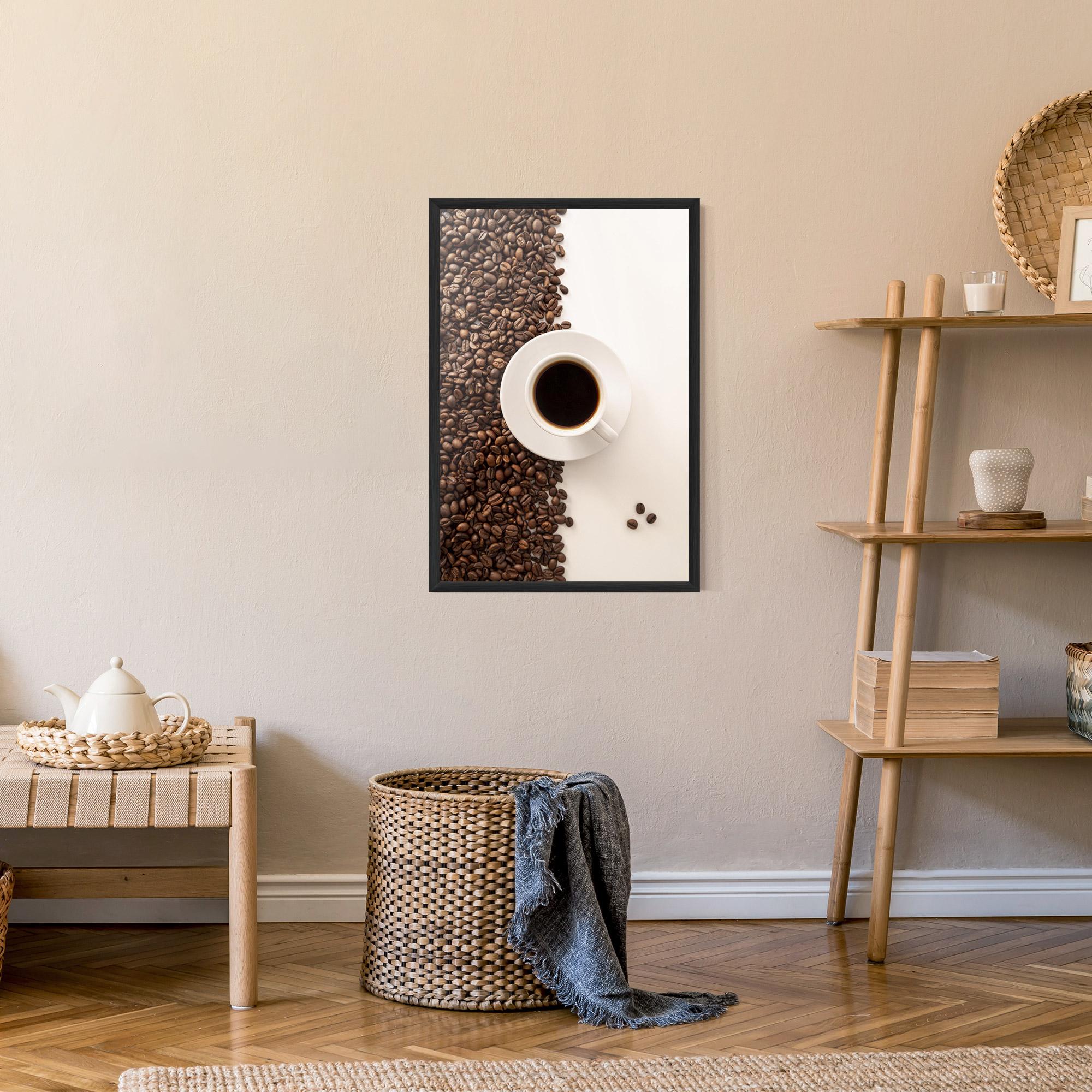 Plakat w Ramie Contrasted Coffee mockup 9