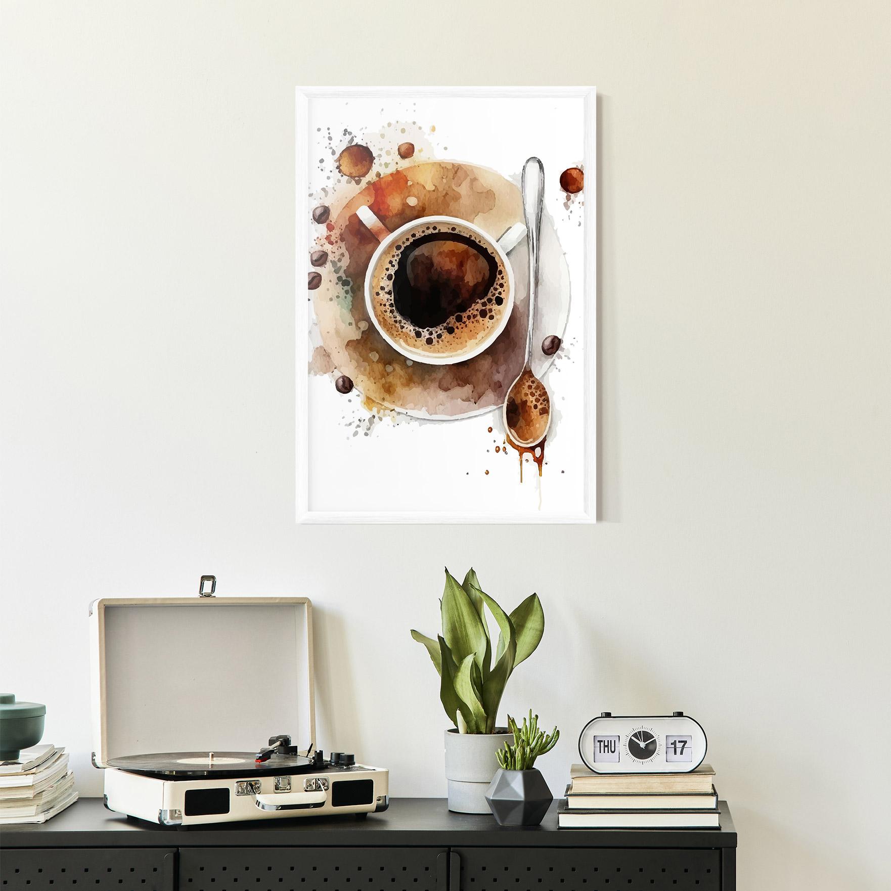 Plakat w Ramie Coffee Liquid mockup 2