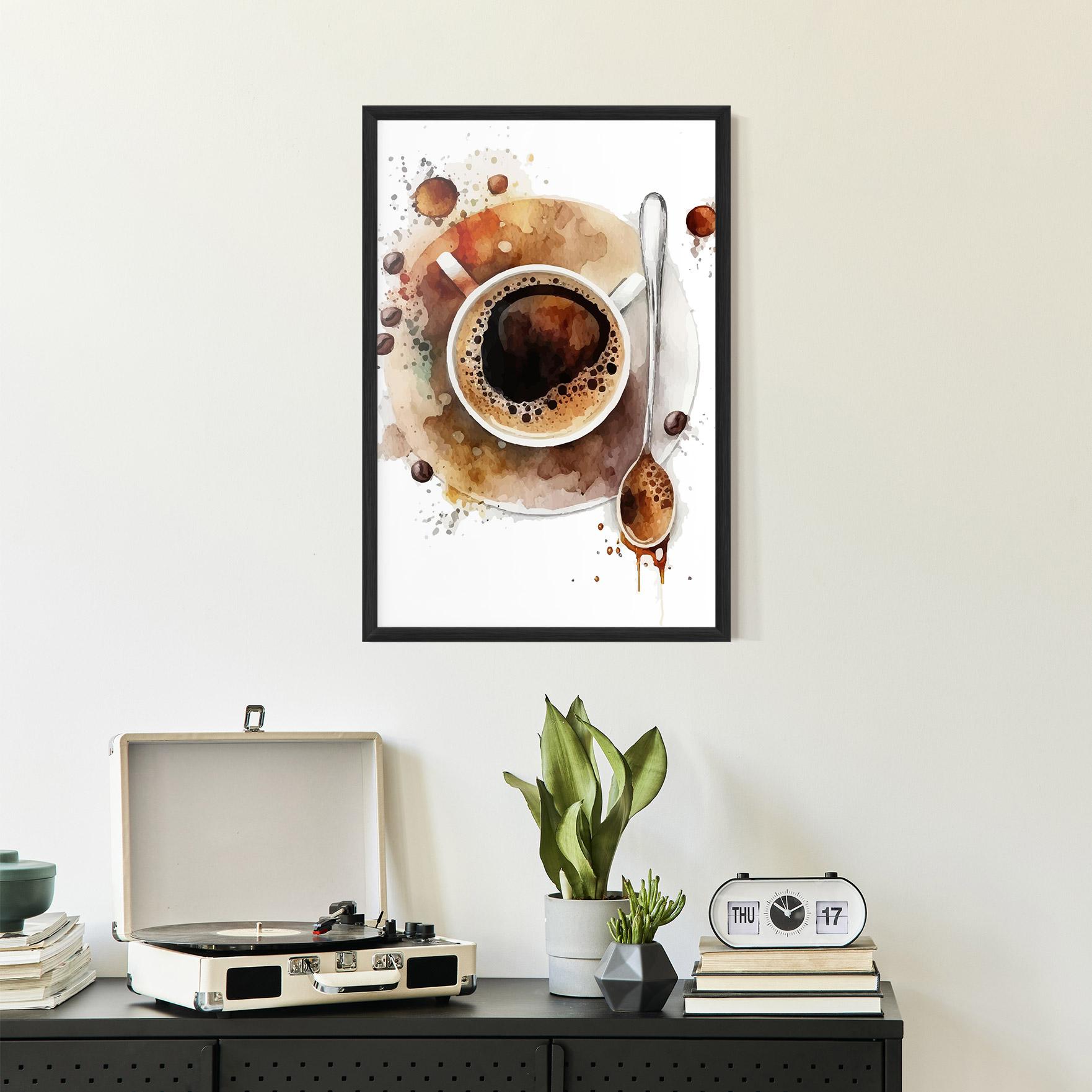 Plakat w Ramie Coffee Liquid mockup 2