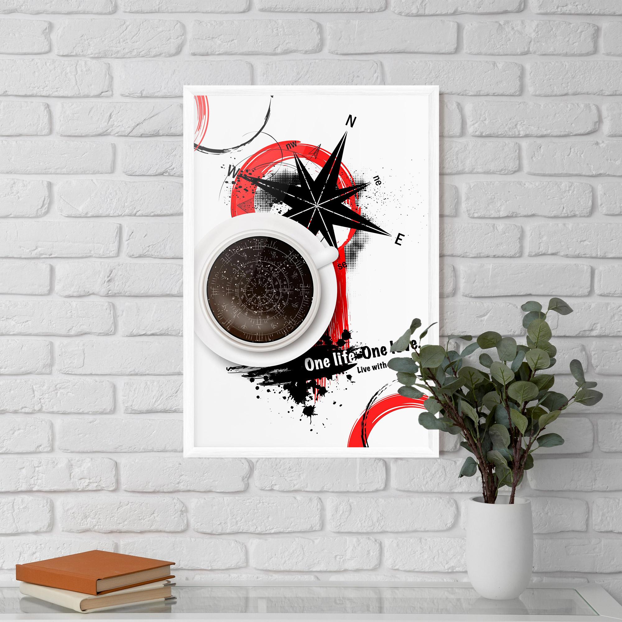 Plakat w Ramie Live With Passion mockup 5