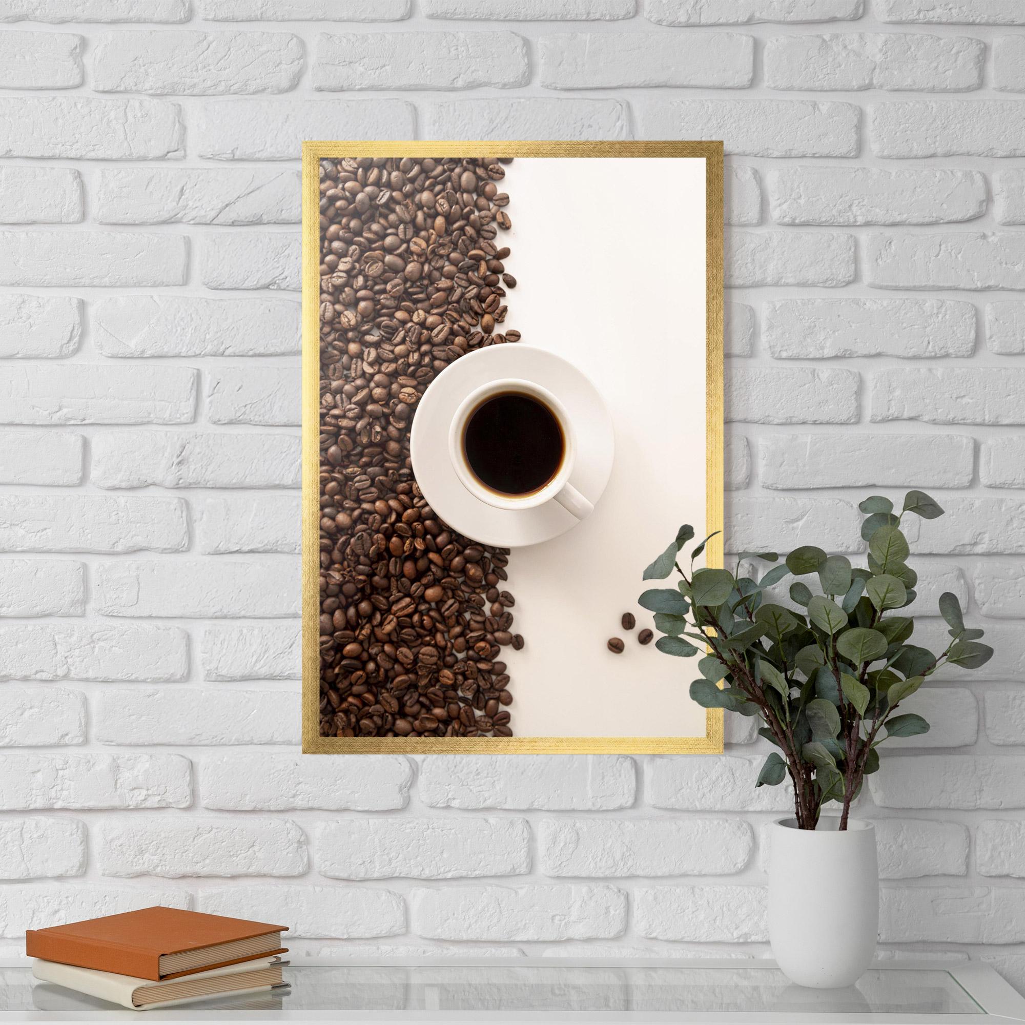 Plakat w Ramie Contrasted Coffee mockup 5