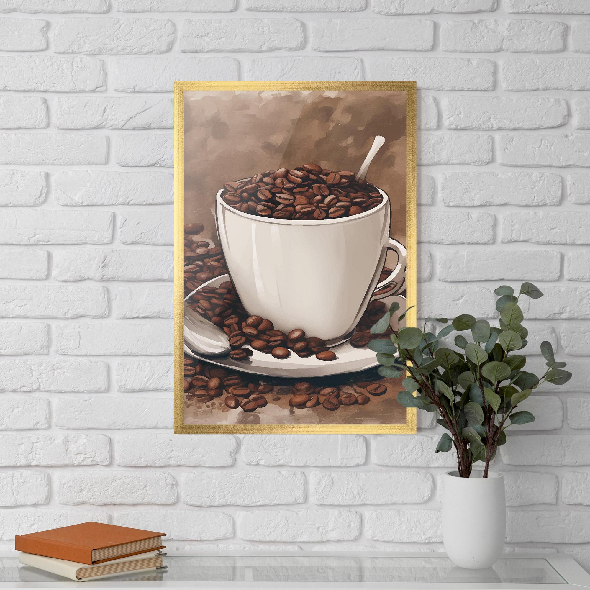Plakat w Ramie Vintage Coffee mockup 5