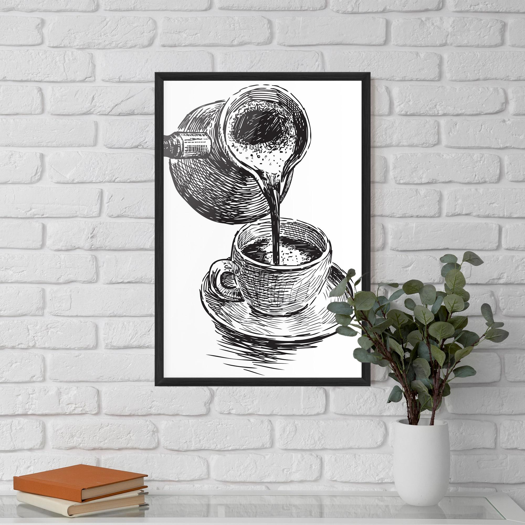 Plakat w Ramie Coffee Serving mockup 5