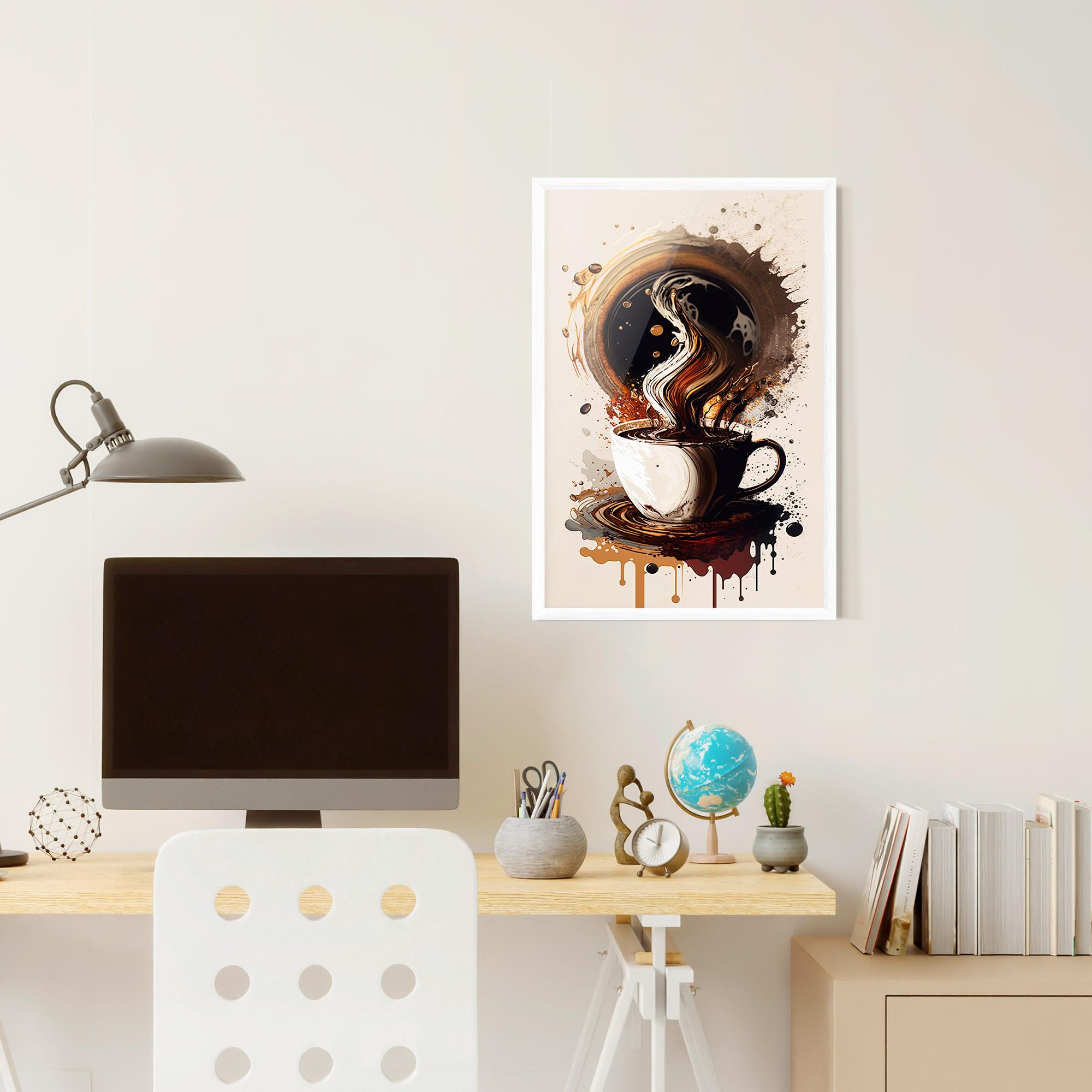Plakat w Ramie Coffee Art mockup 6