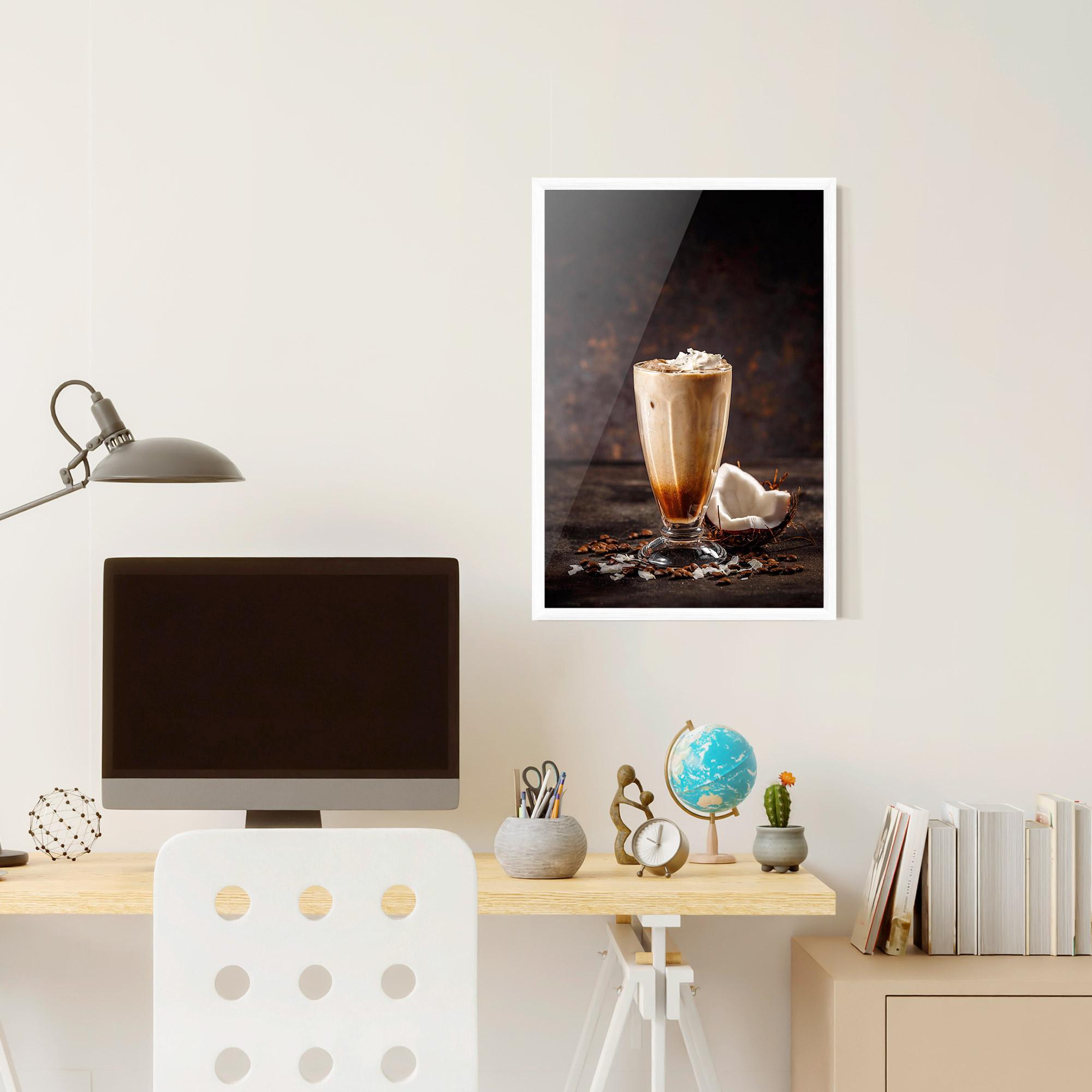 Plakat w Ramie Tasty Coconut Coffee mockup 6