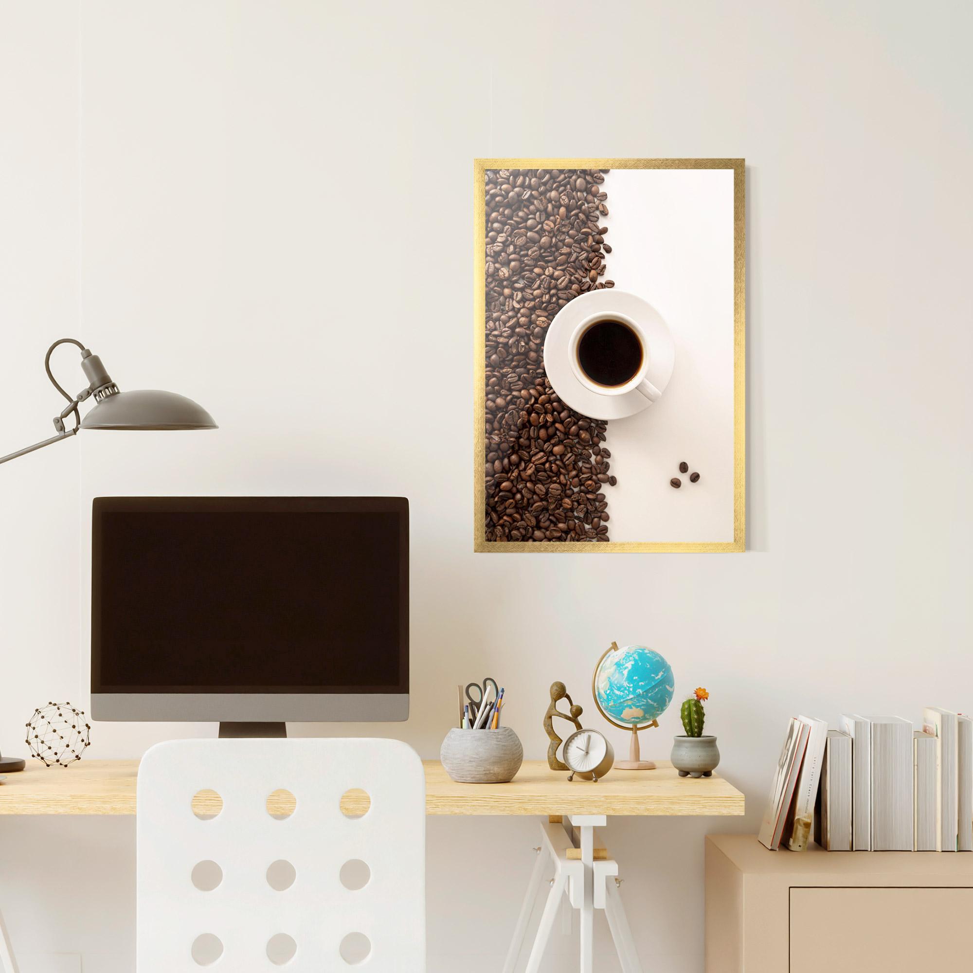Plakat w Ramie Contrasted Coffee mockup 6
