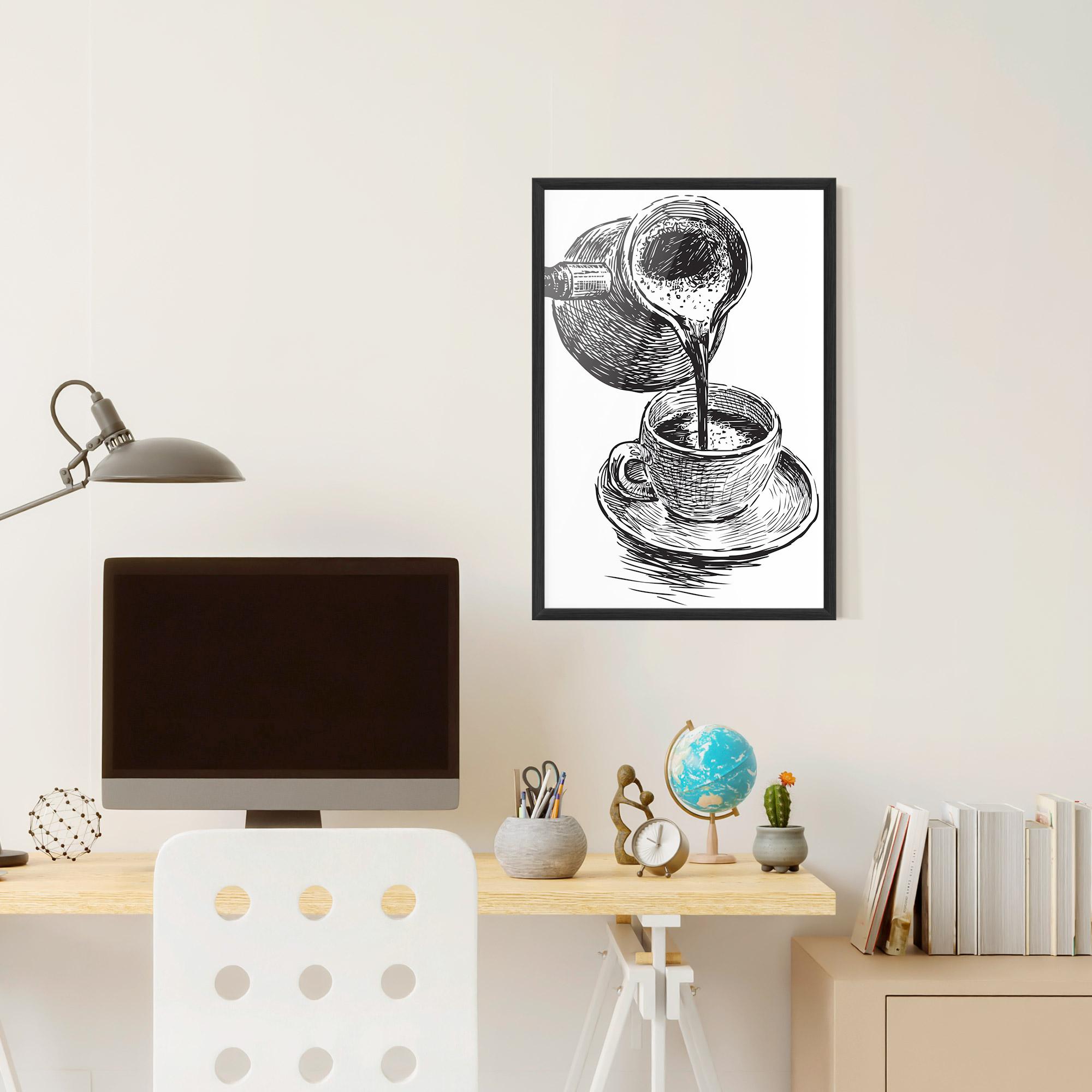 Plakat w Ramie Coffee Serving mockup 6