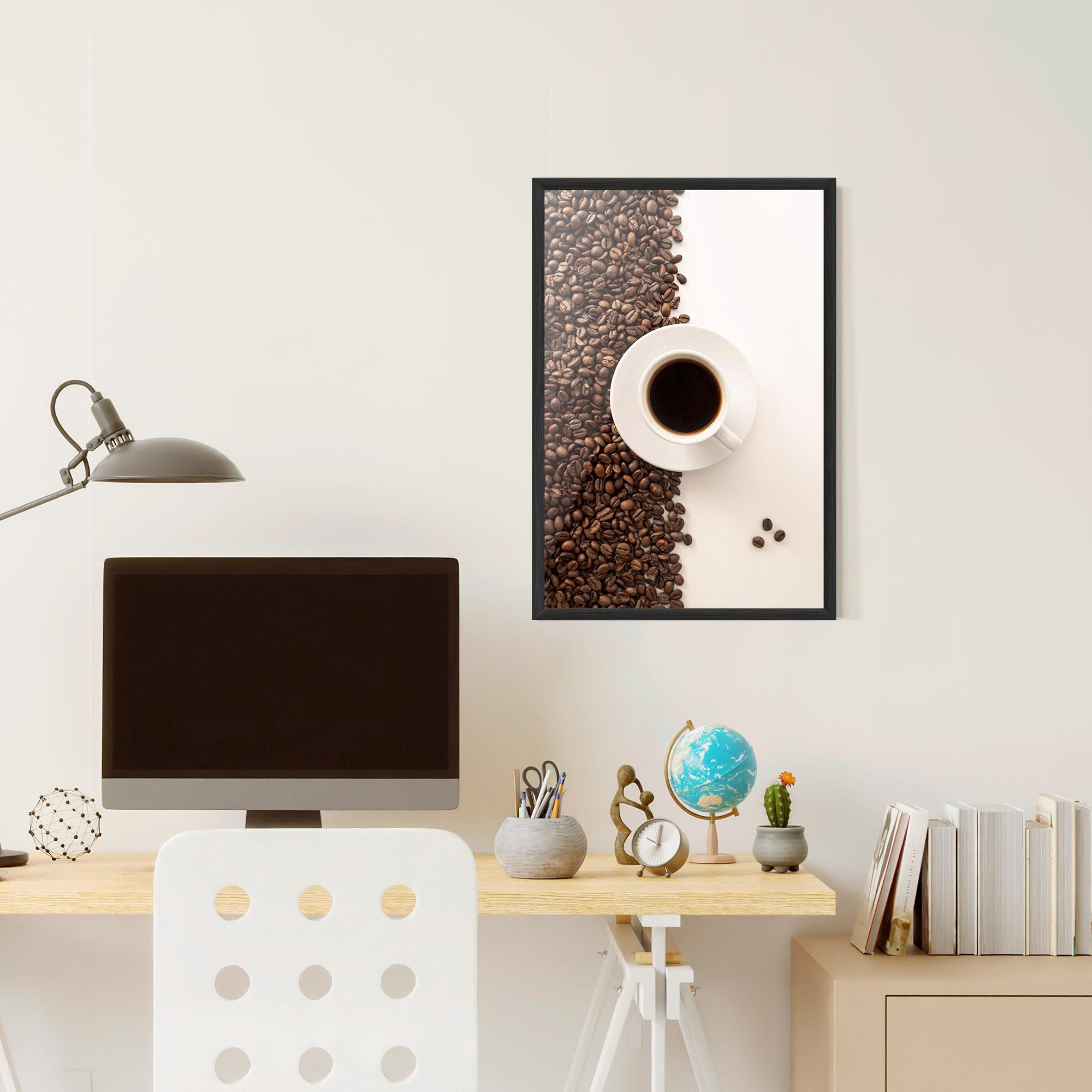 Plakat w Ramie Contrasted Coffee mockup 6