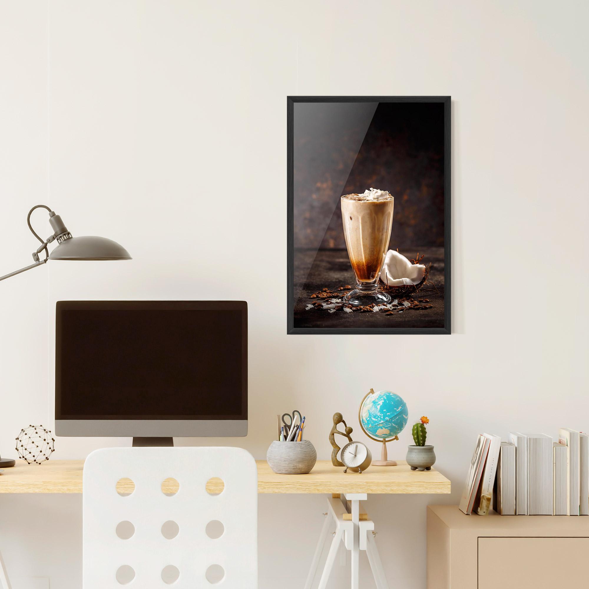 Plakat w Ramie Tasty Coconut Coffee mockup 6